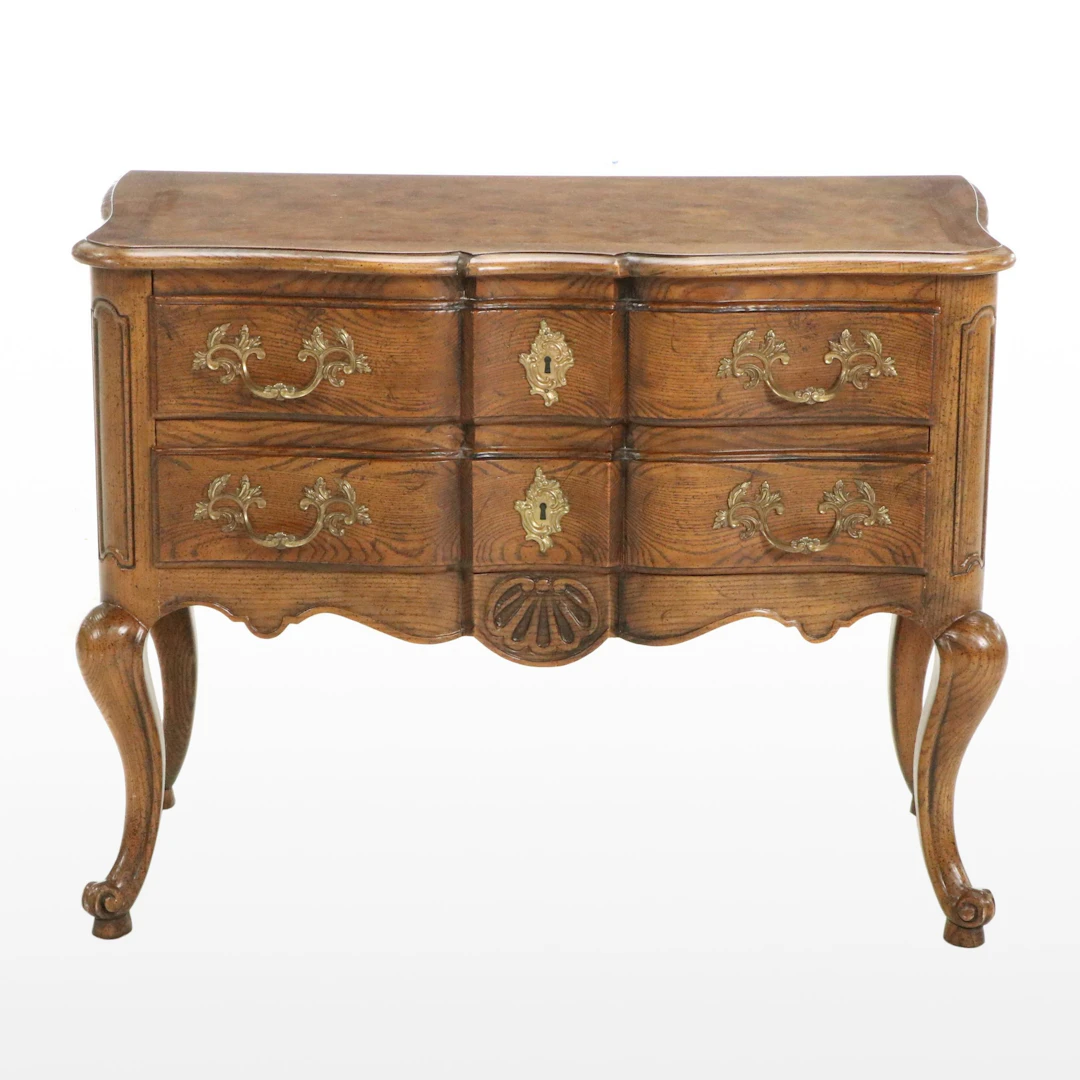 Baker Furniture French Provincial Style Oak Commode