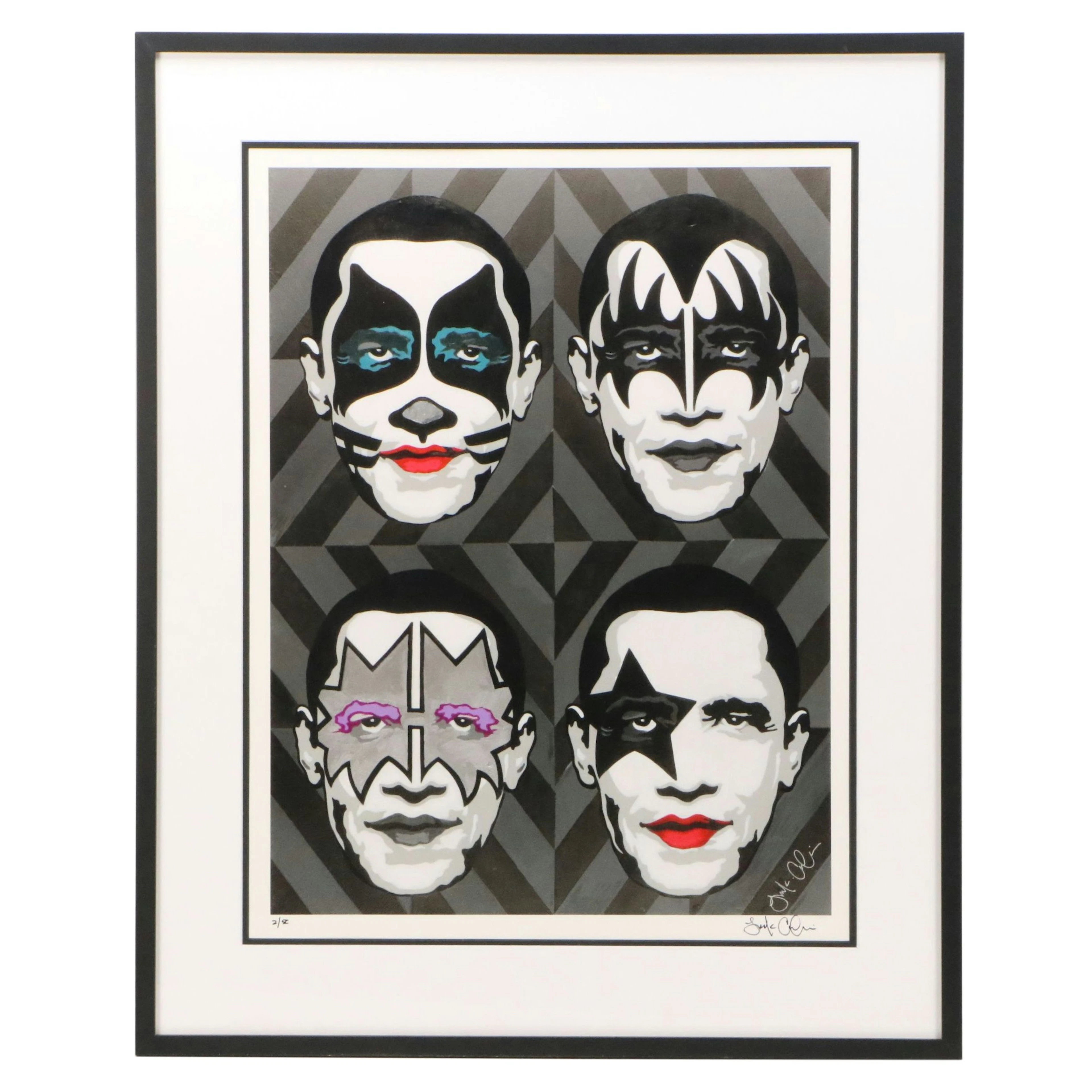 Barack Obama as KISS Pop Art Giclée