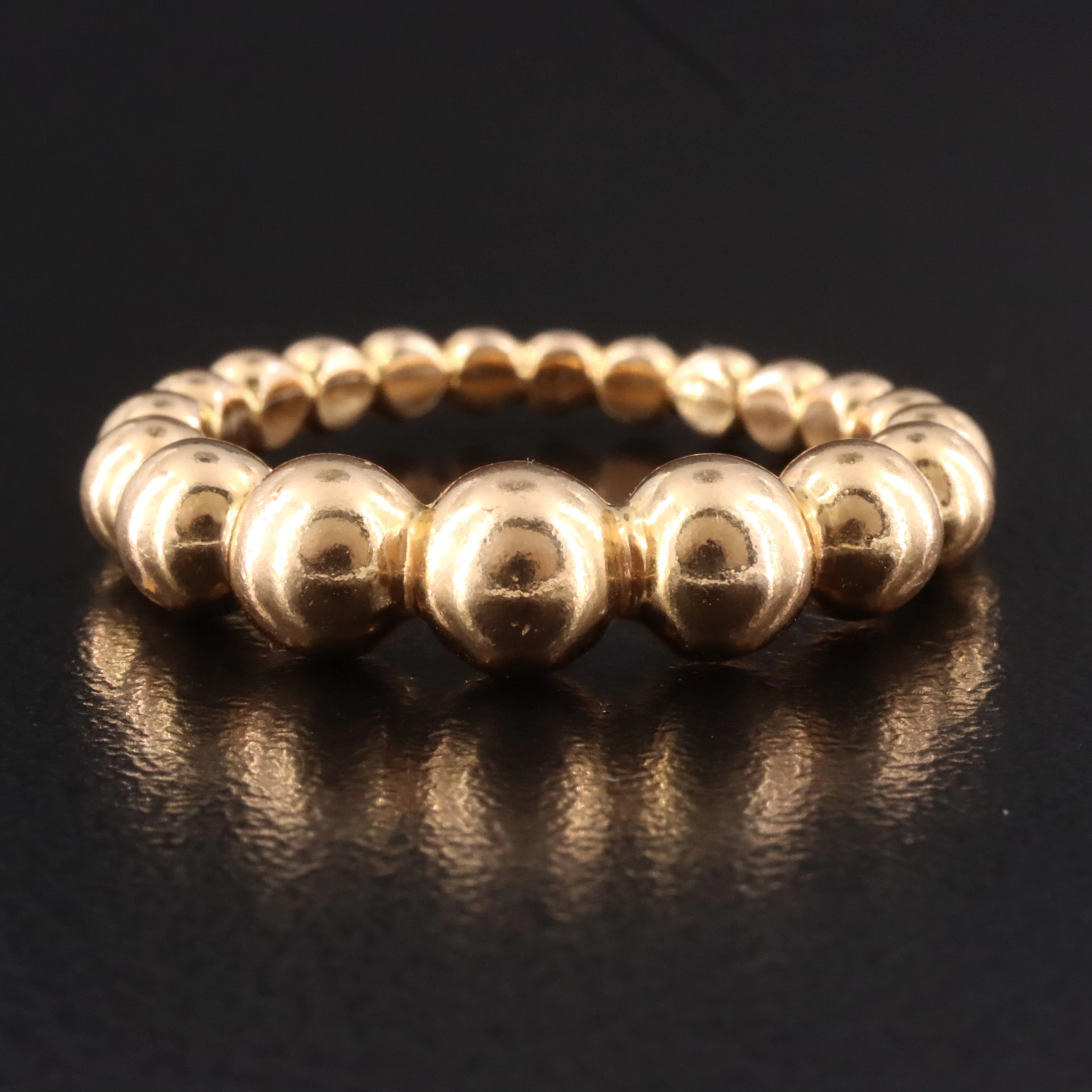 Van Cleef & Arpels Perlée 18K Rose Graduated Pearls of Gold Eternity Ring