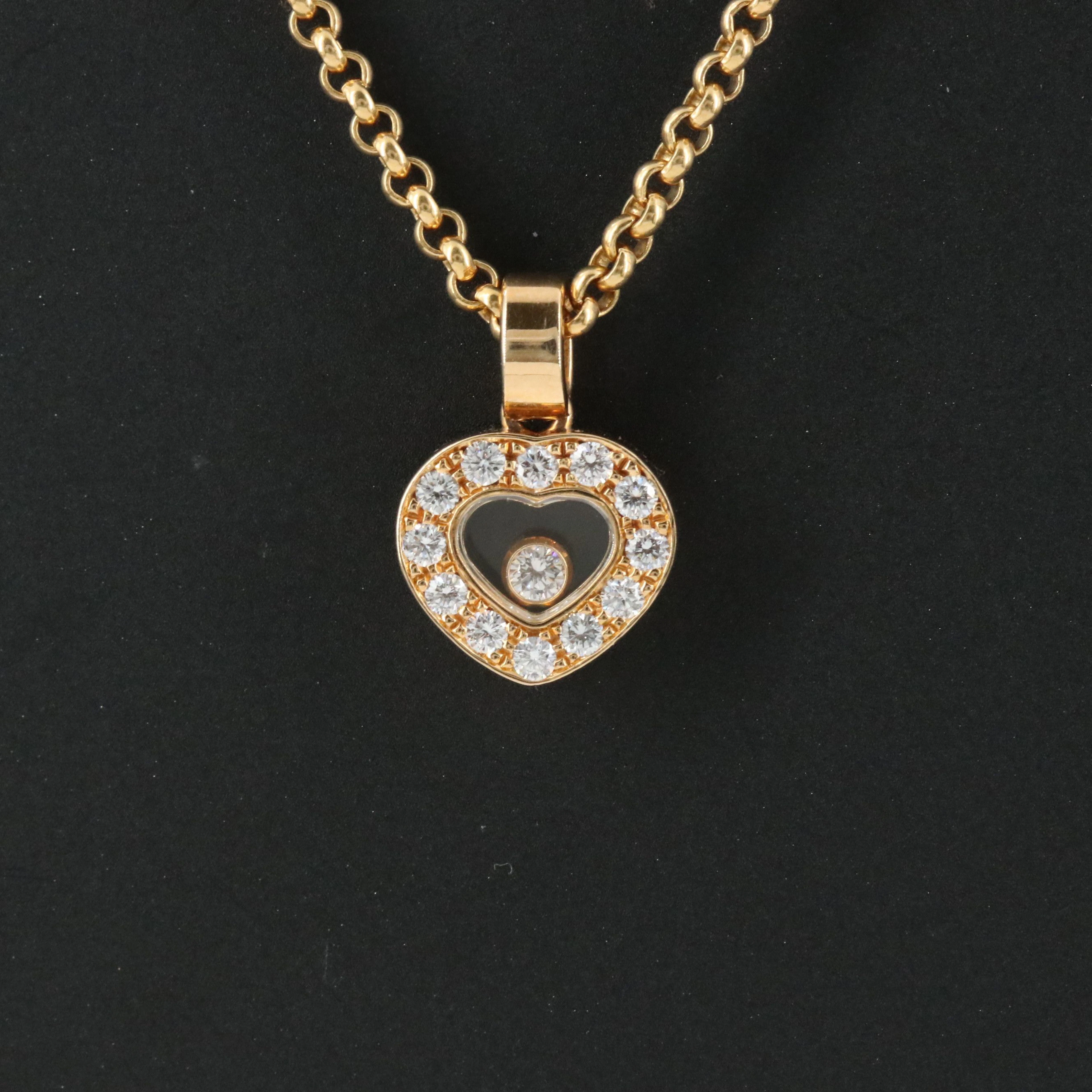 Chopard Happy Diamonds Icon 18K 0.56 CTW Diamond Heart Pendant Necklace
