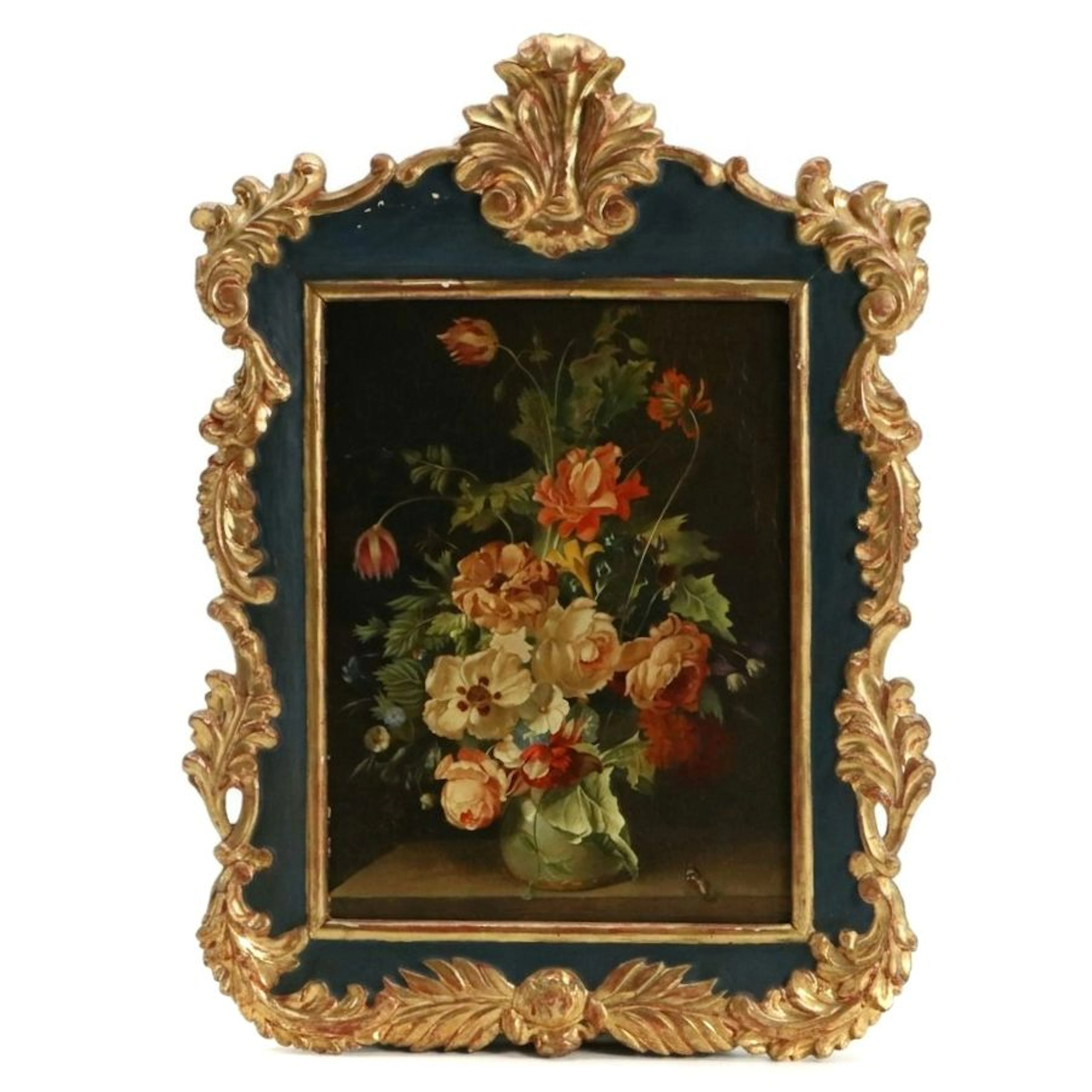 In the Manner of Jan van Os Floral Still Life Oil Painting, 19th Century