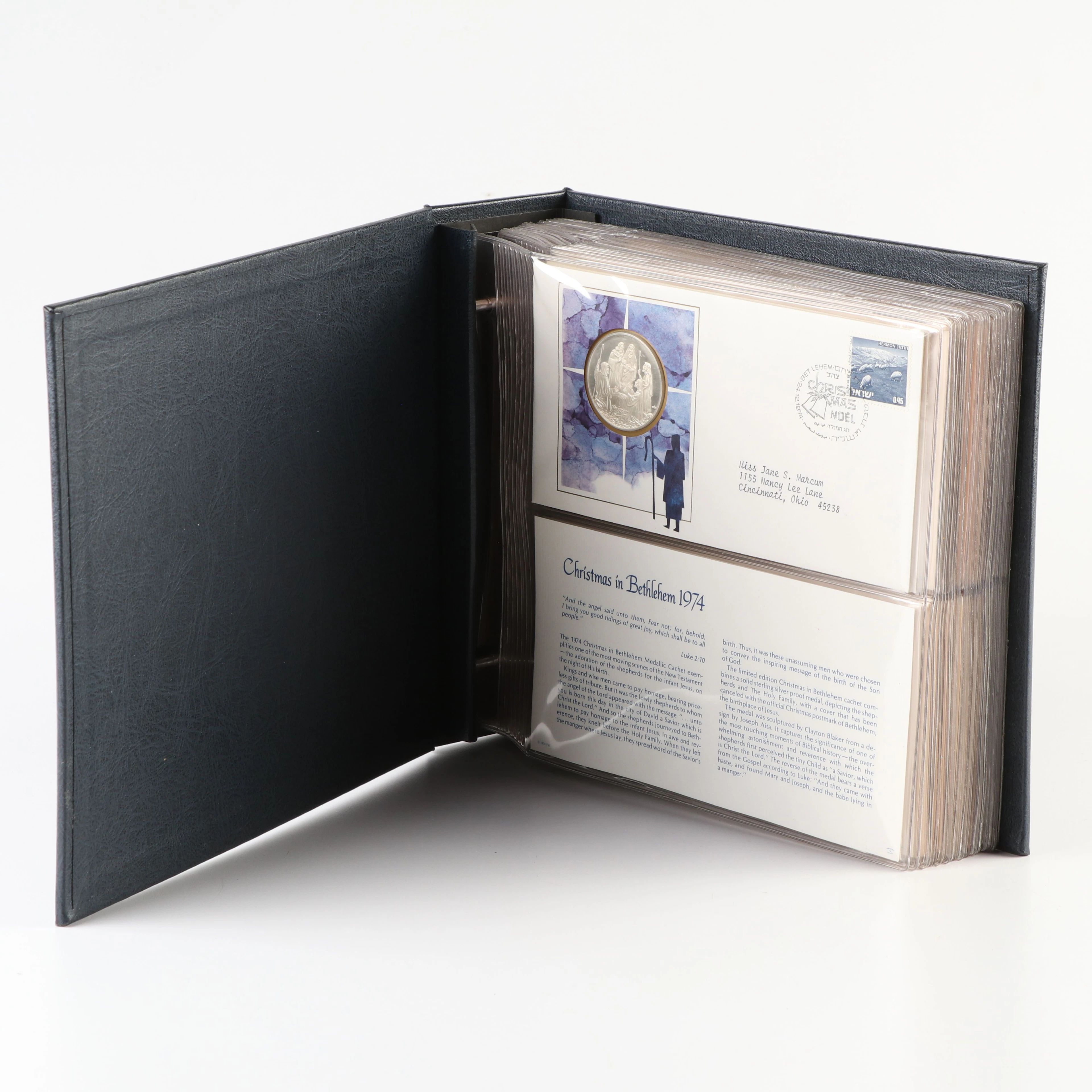 Franklin Mint Album with Coins and Medals as First Day Covers