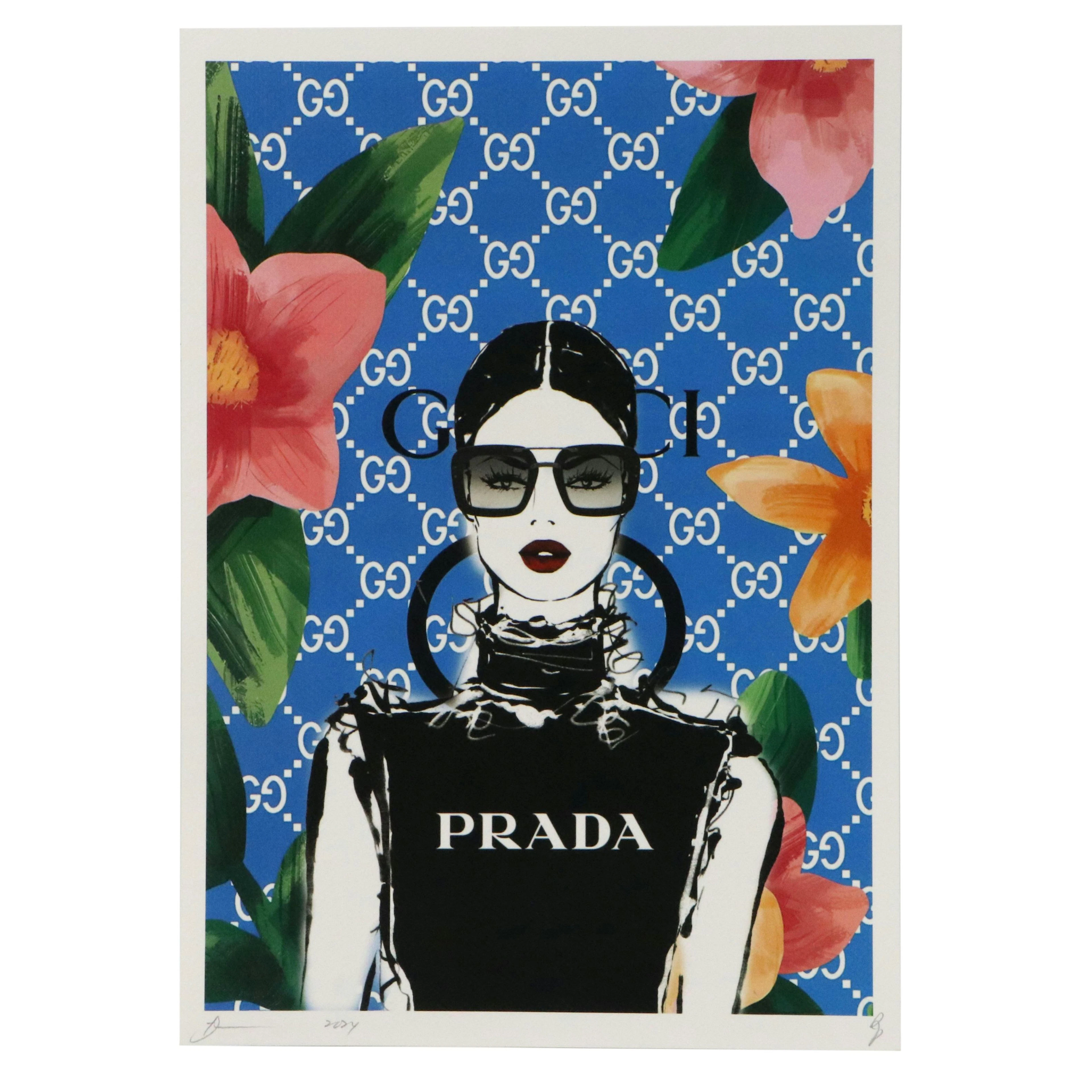 Death NYC Pop Art Graphic Print Prada x Gucci