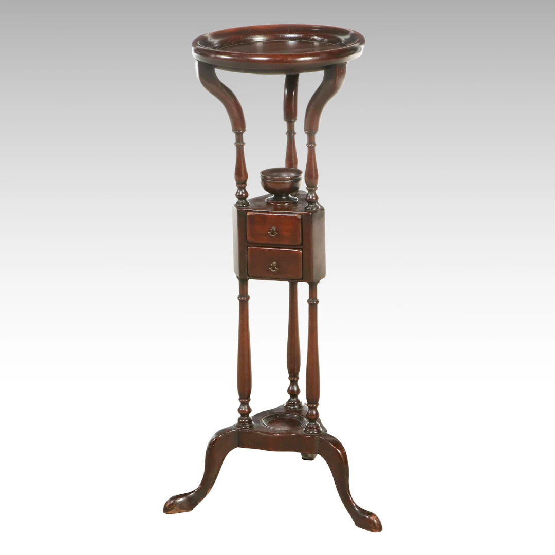 Queen Anne Style Mahogany Washstand