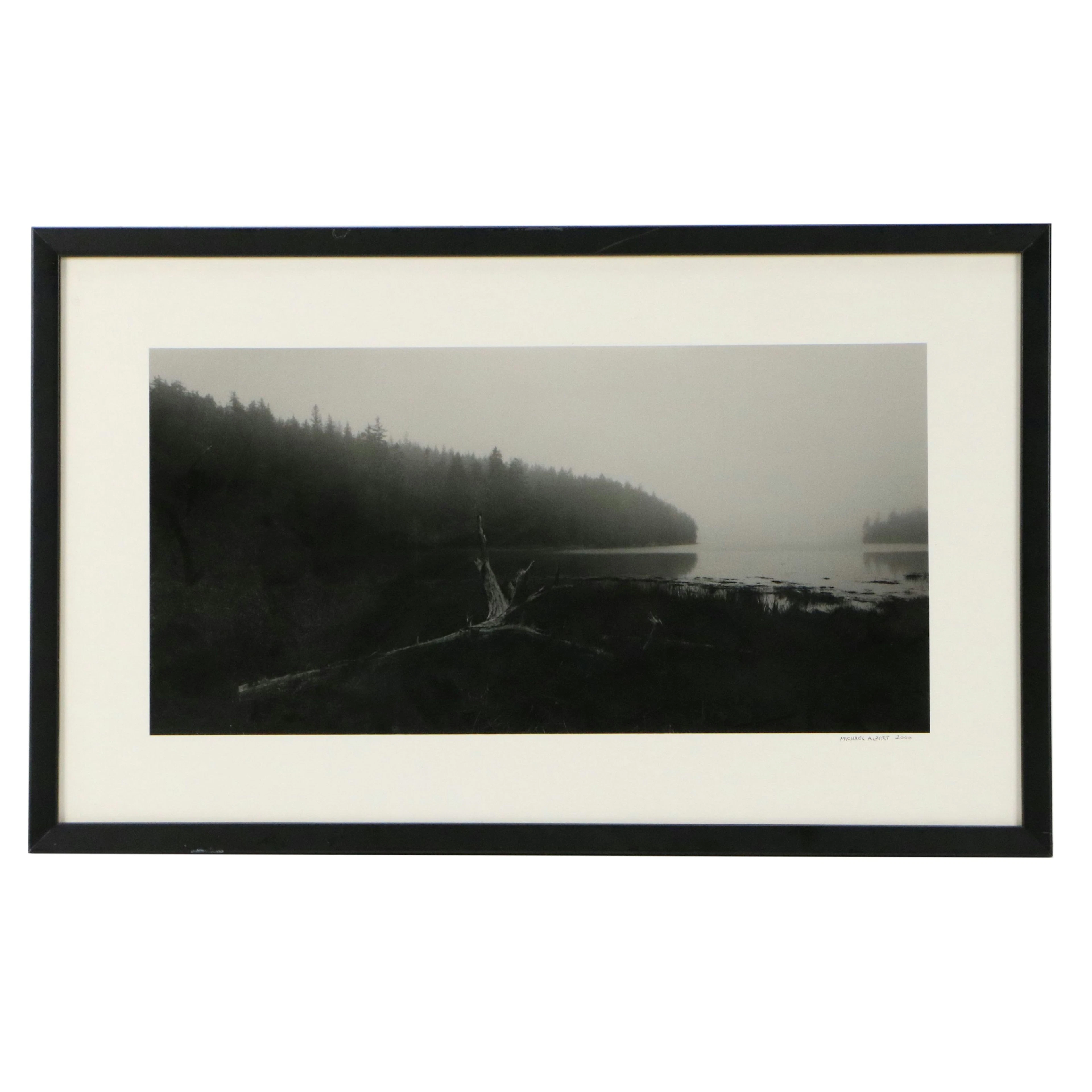 Michael Alpert Silver Gelatin Photograph of Misty Lake, 2000