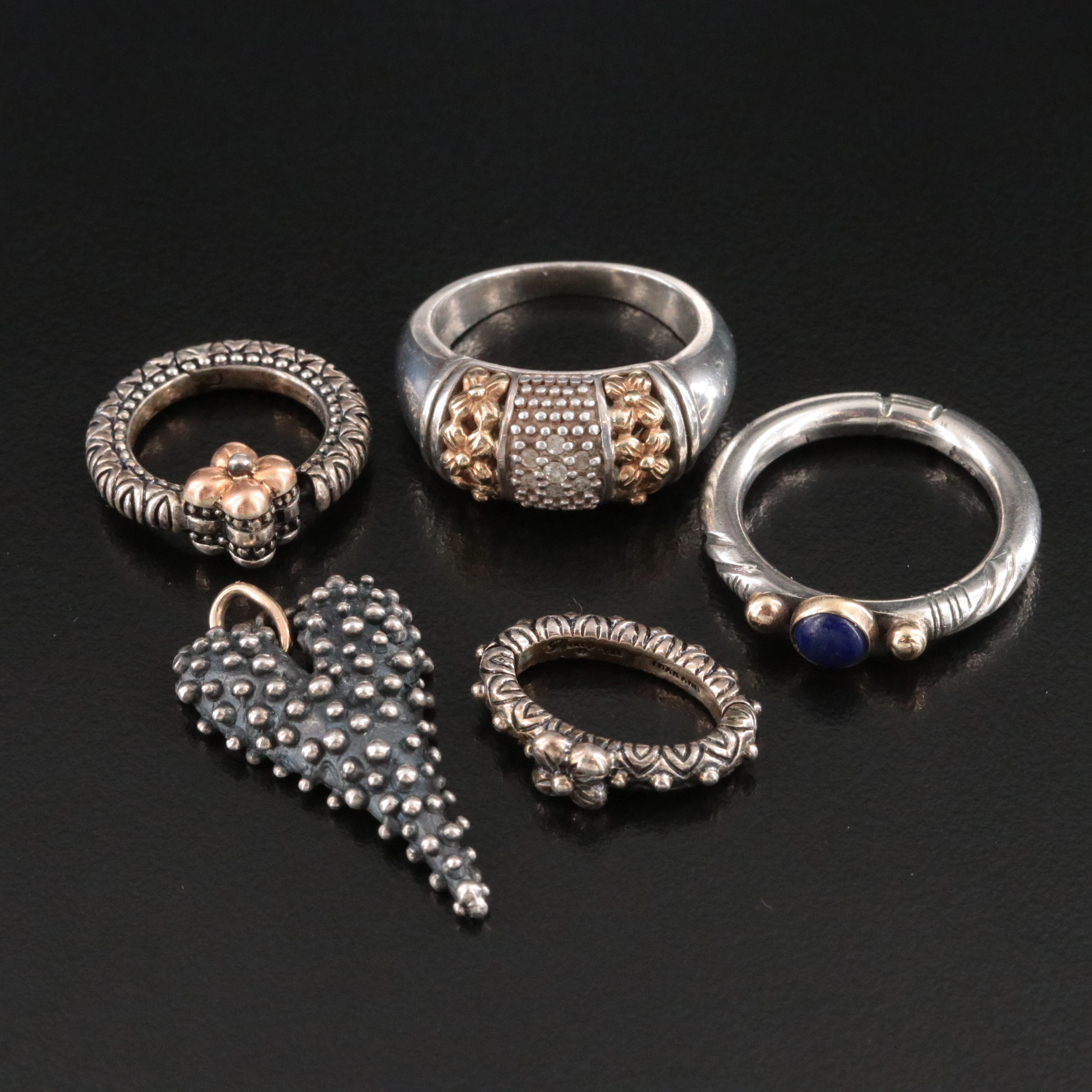 Sterling Collection Featuring Barbara Bixby Clasps with 18K and 14K Accent