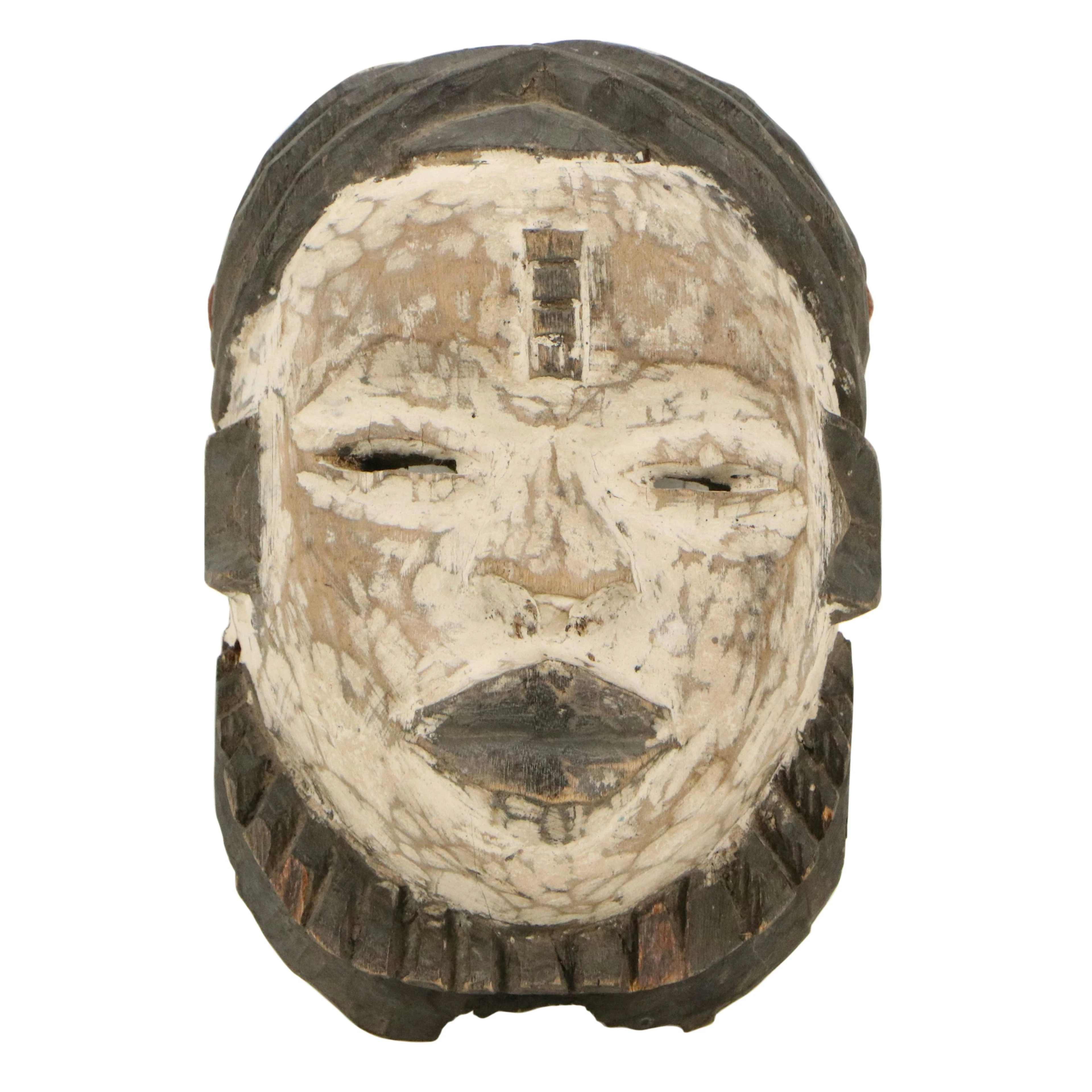 Central African Gabonese Punu Okuyi Female Ancestor Mask, 20th Century