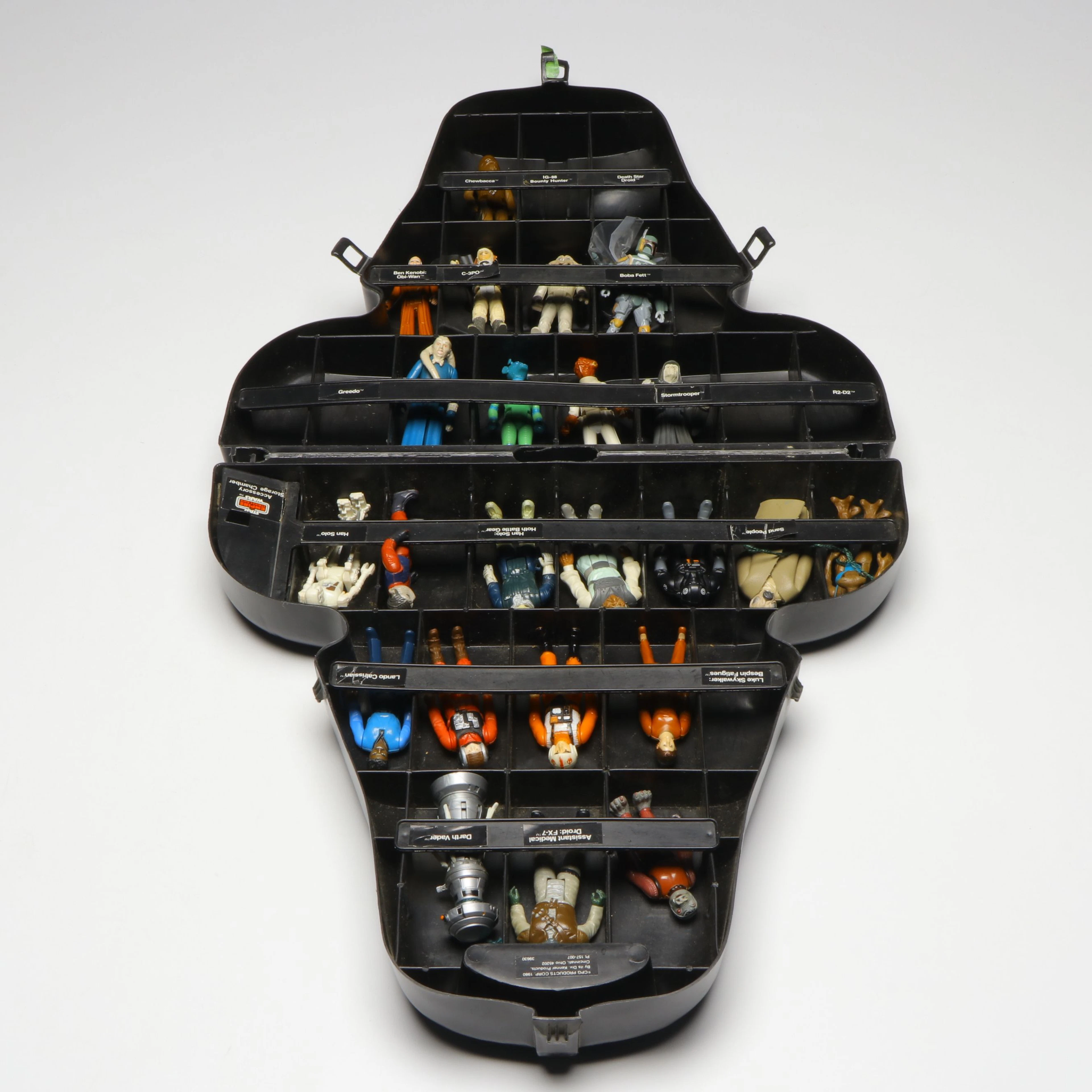 Kenner Star Wars Action Figures in Darth Vader Case