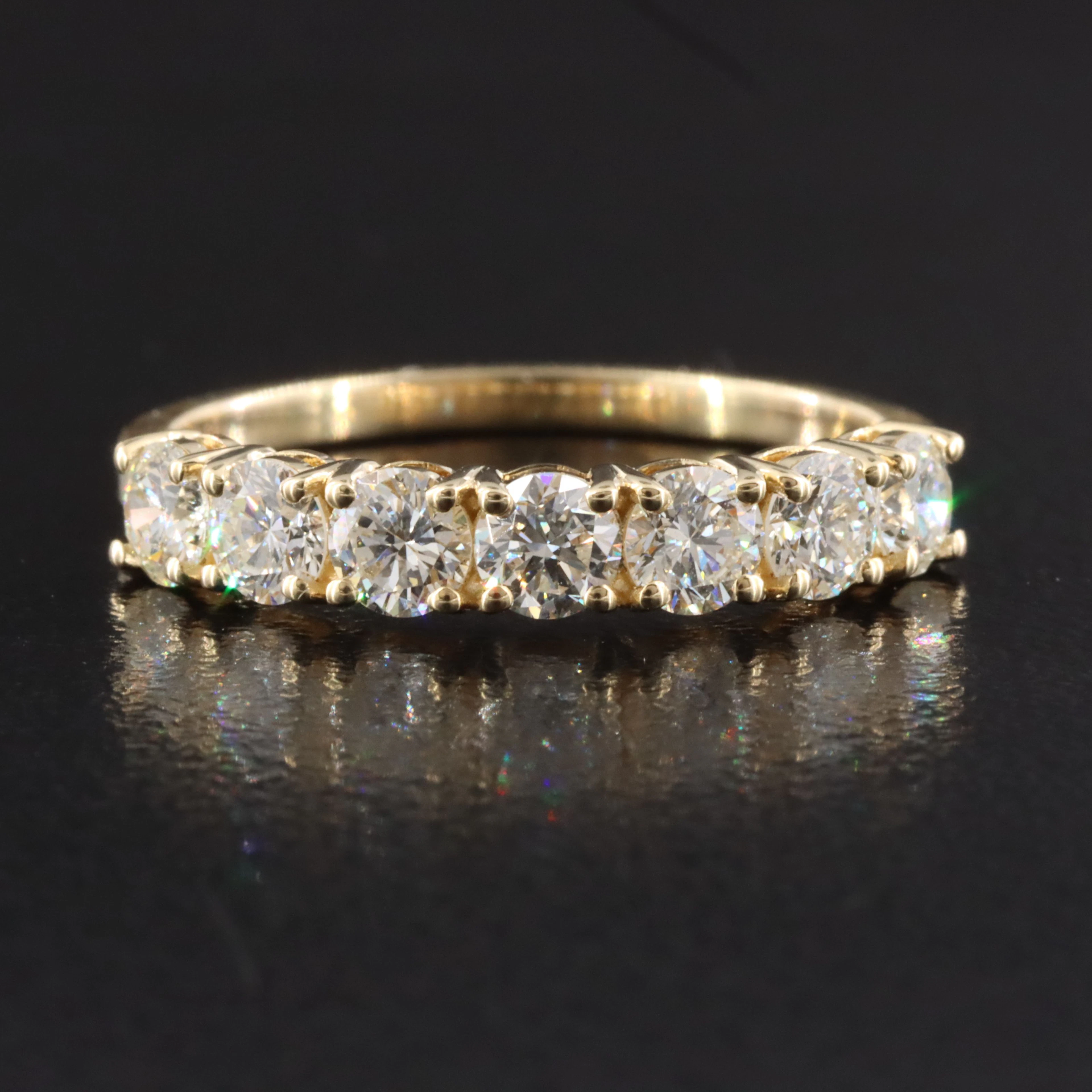 14K 7 Stone Diamond Ring