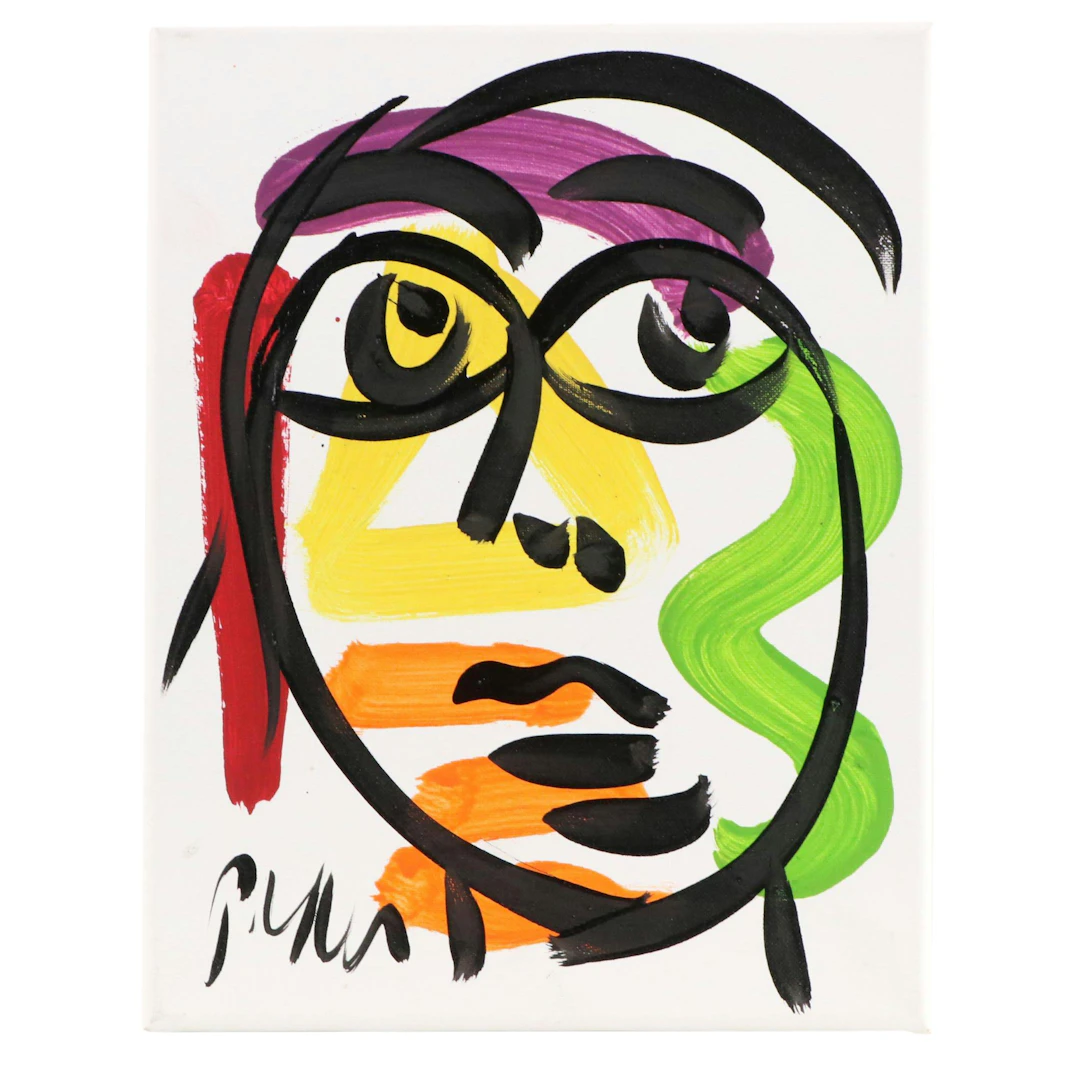 Peter Robert Keil Stylized Acrylic Portrait