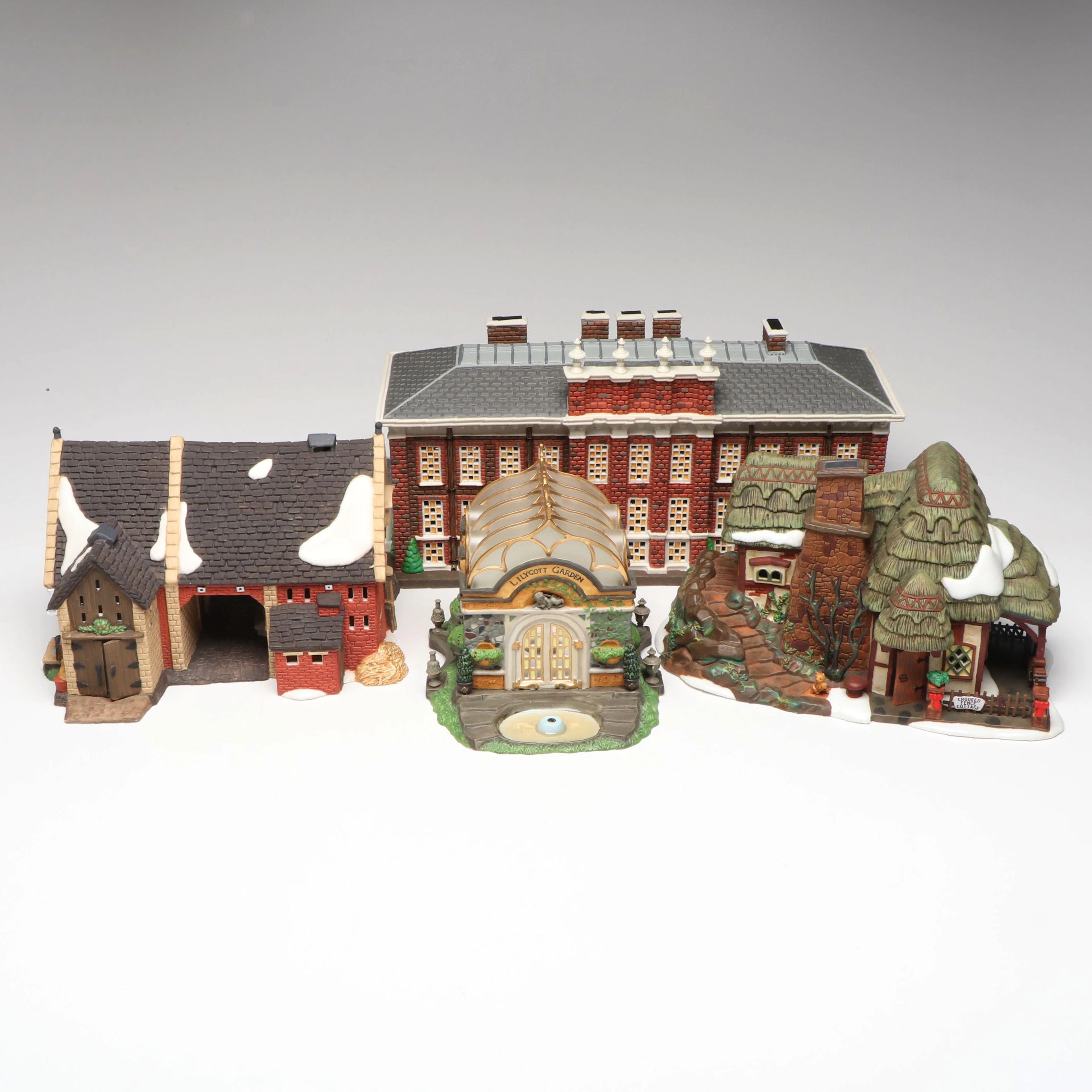 Department 56 "Kensington Palace," "Crooked Fence Cottage," and More Sets