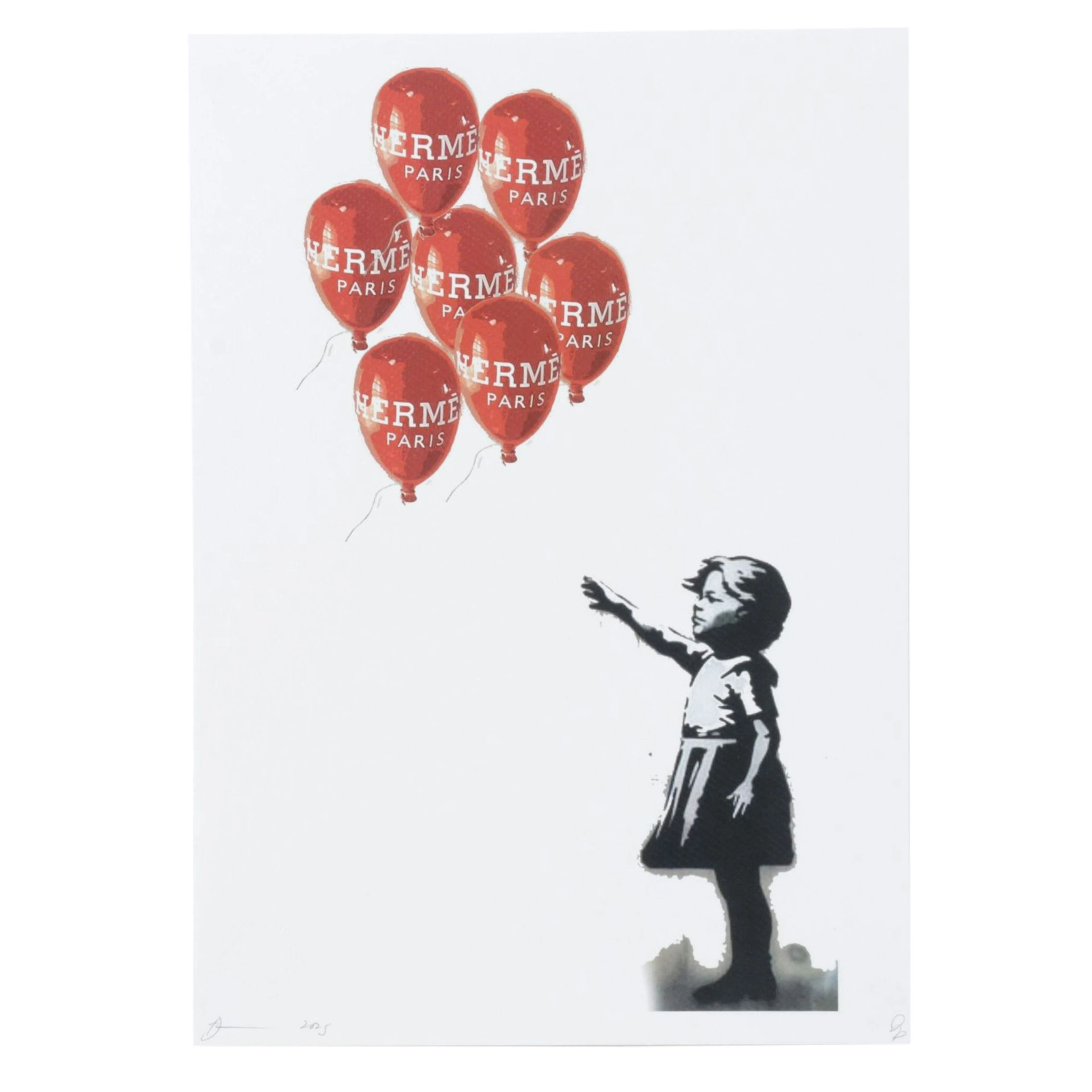 Death NYC Pop Art Digital Print Homage to Hermès x Banksy, 2023