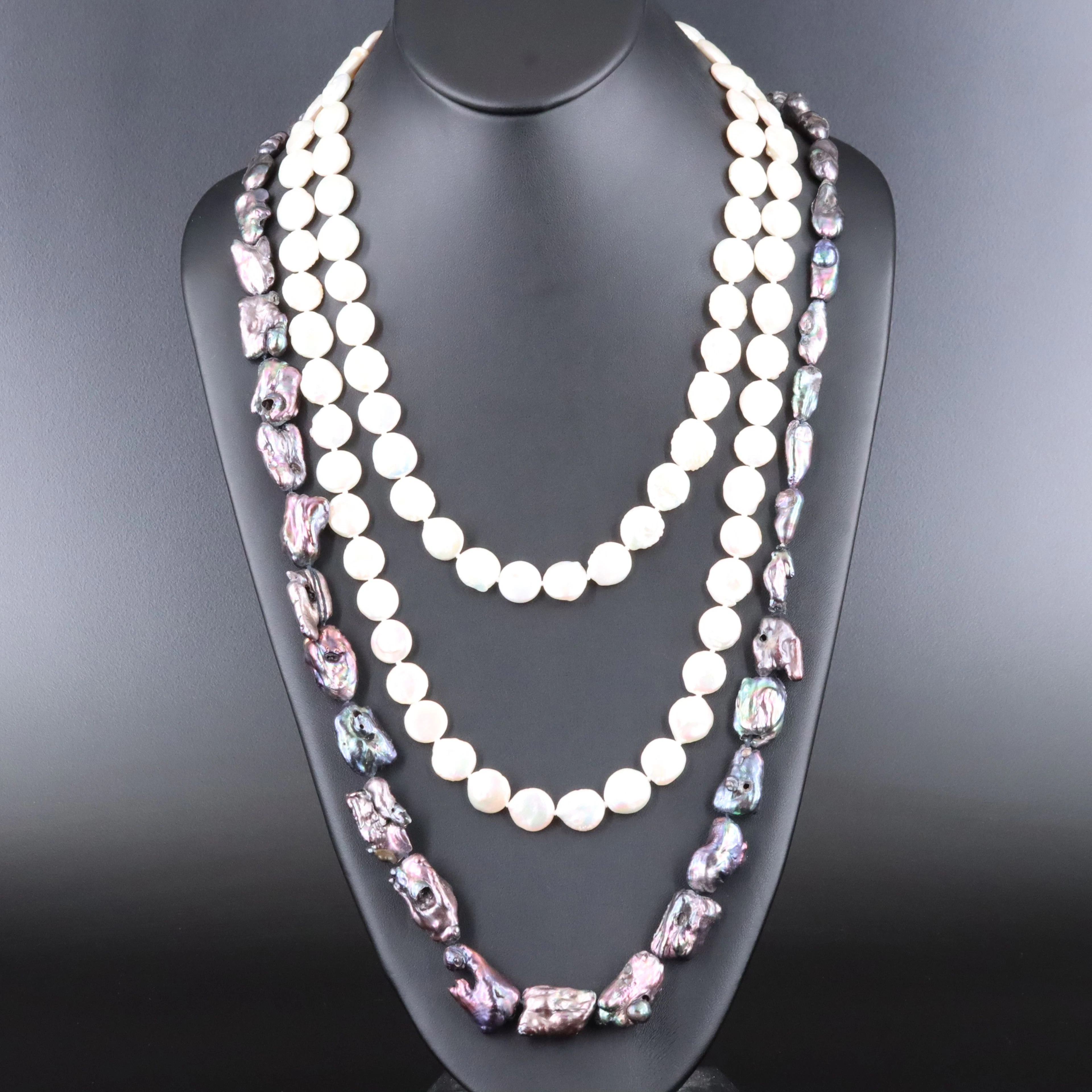 Opera and Rope Length Pearl Necklaces