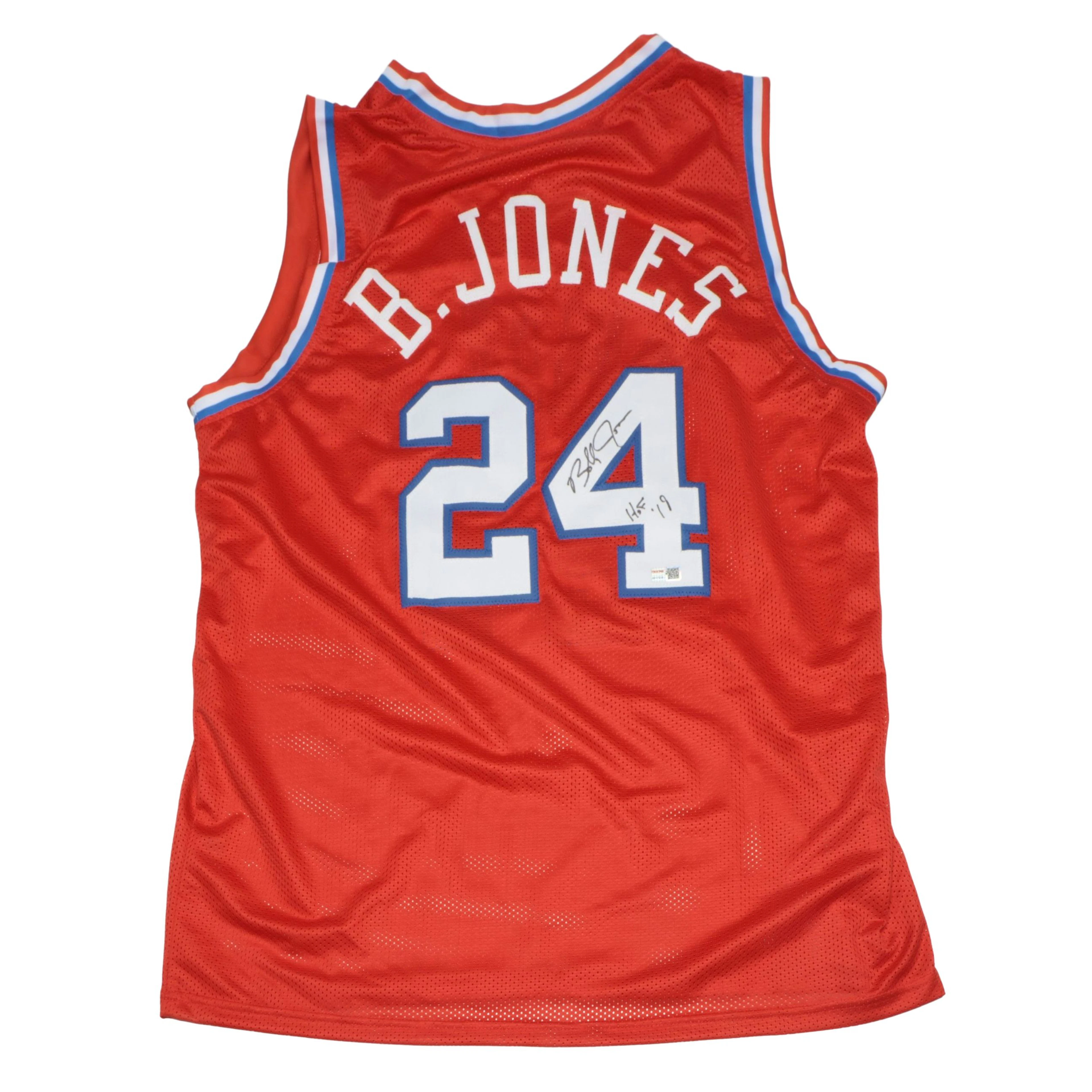 Bobby Jones Signed “HOF 19” Philadelphia 76ers Basketball Jersey, Tri-Star