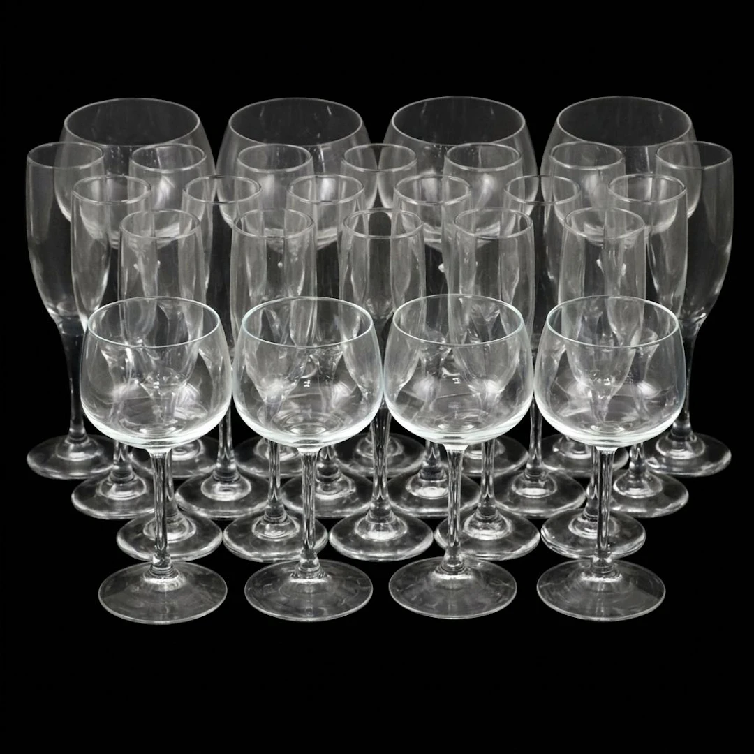 Crystal Wine and Champagne Glasses