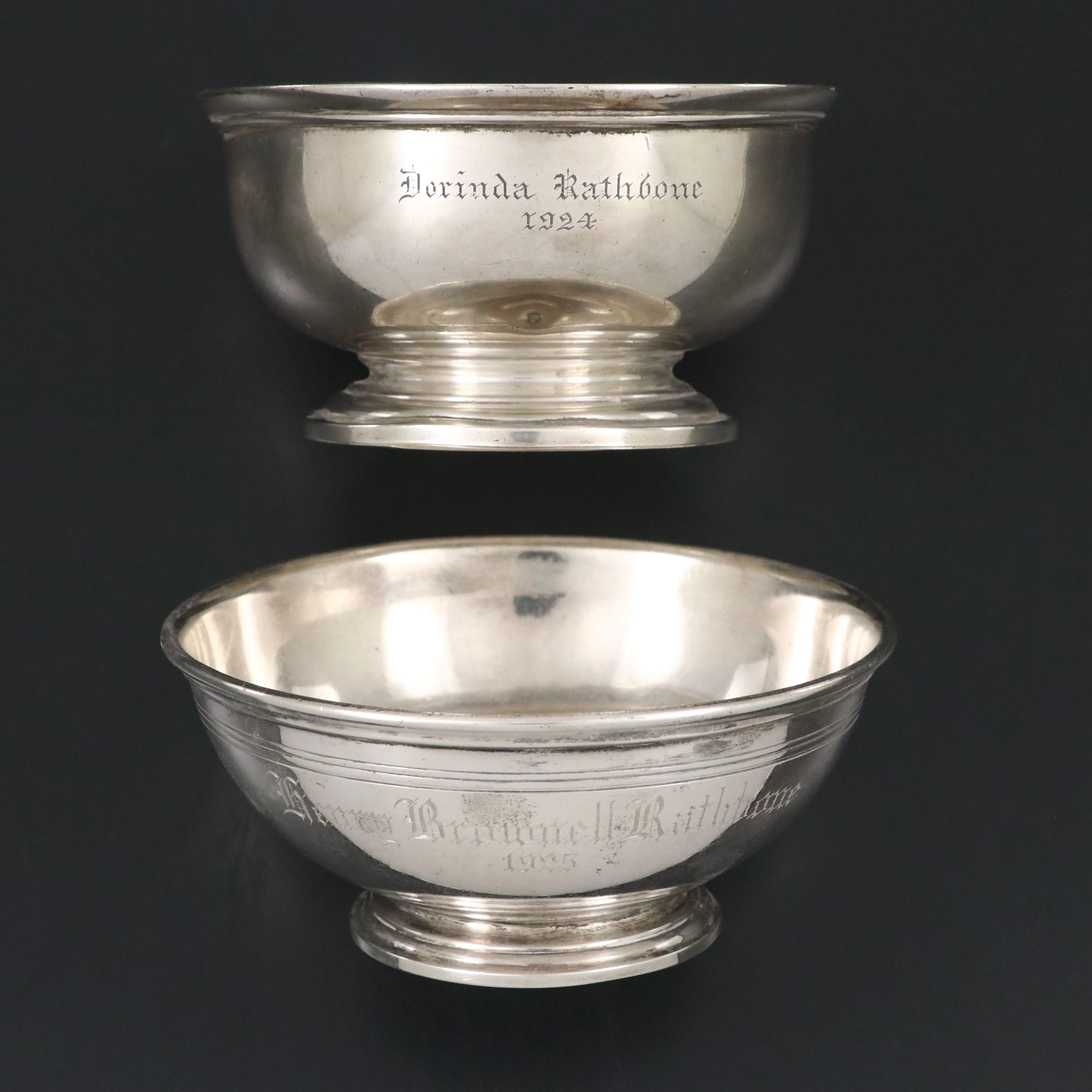 Frank M. Whiting and S. Kirk & Sons Sterling Silver Bowls, Early 20th C.