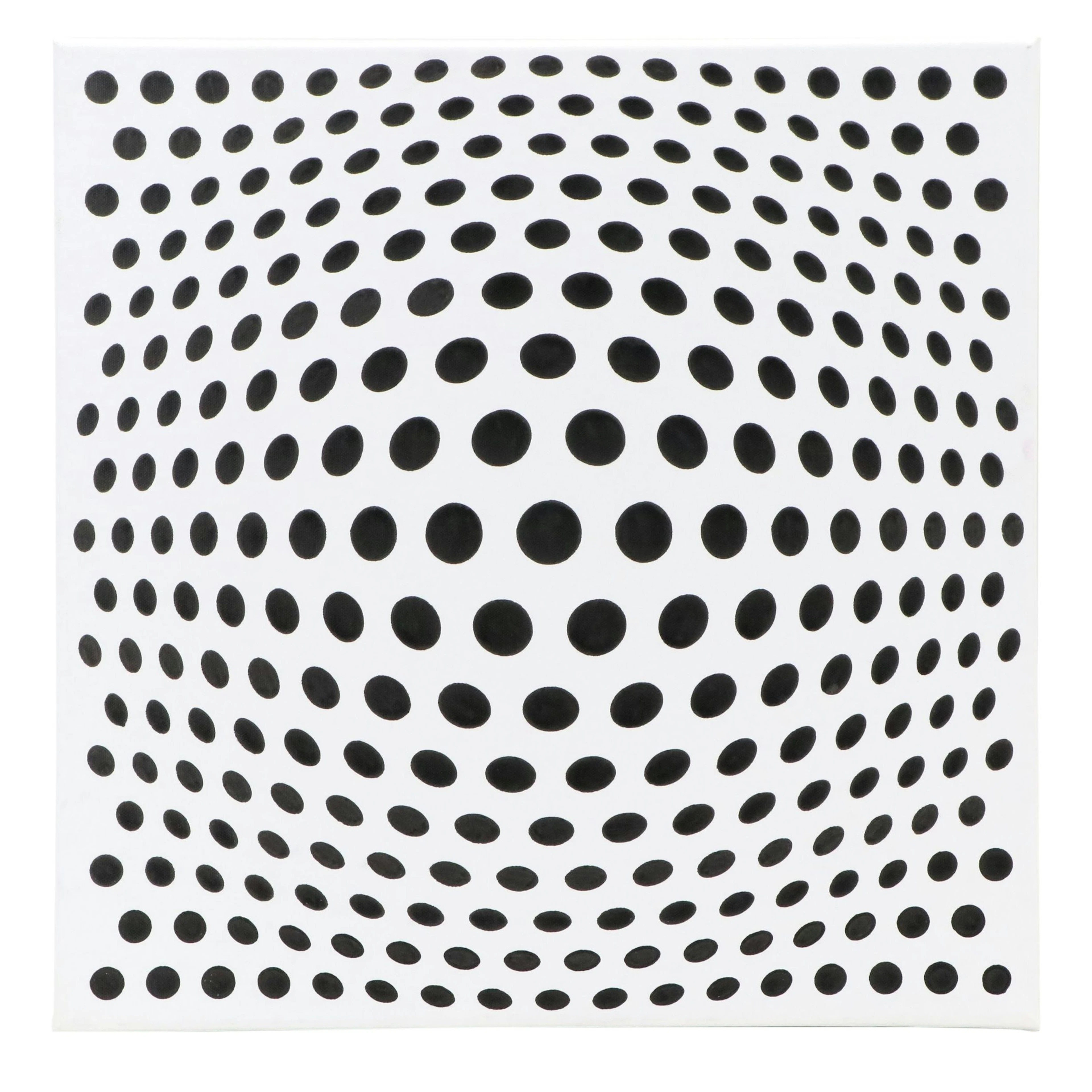 deSanto Op Art Acrylic Painting, 2026
