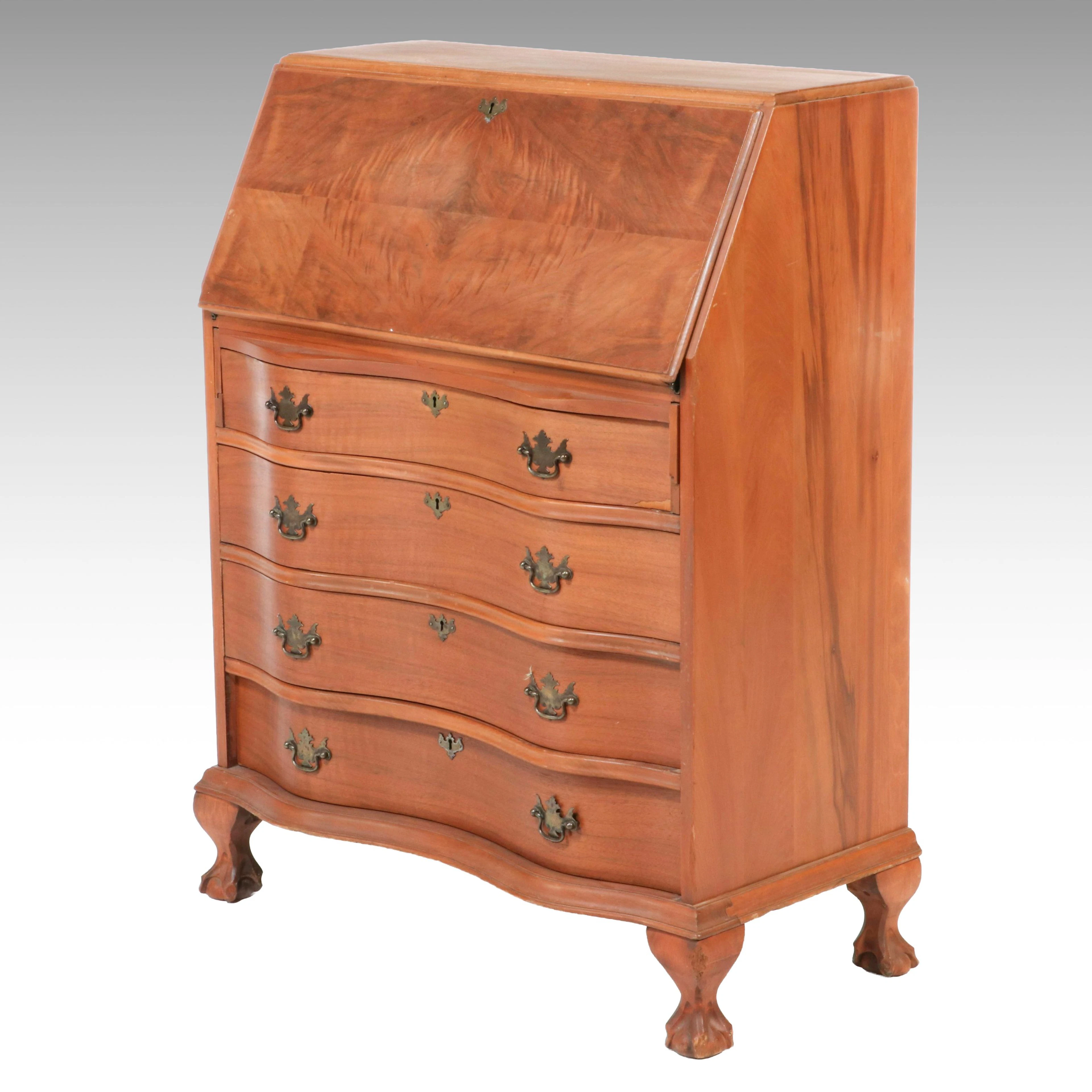 Ebert Furniture Co. Chippendale Style Cherry Drop Front Desk