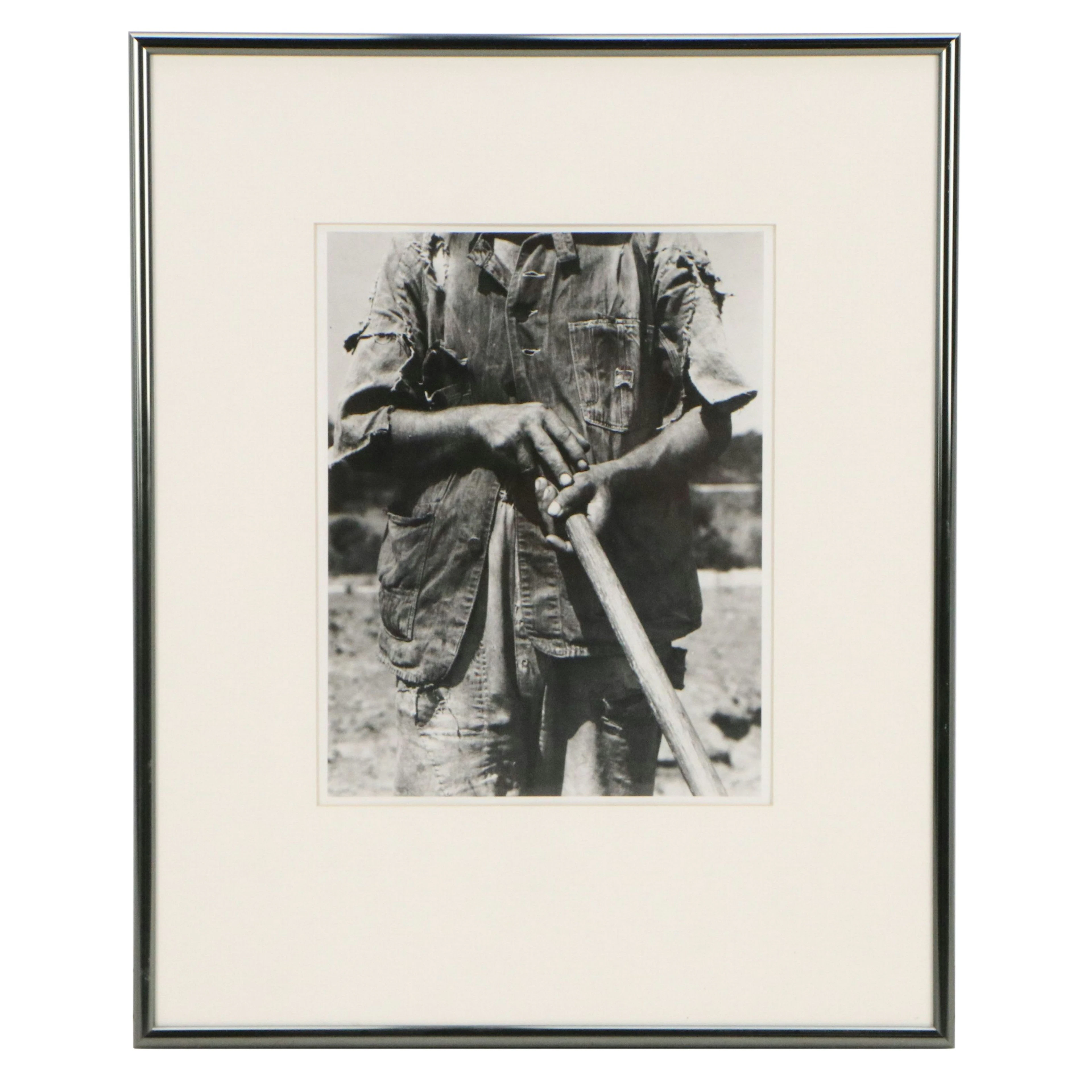 Silver Gelatin Photograph After Dorothea Lange "Hoe Culture, Alabama"