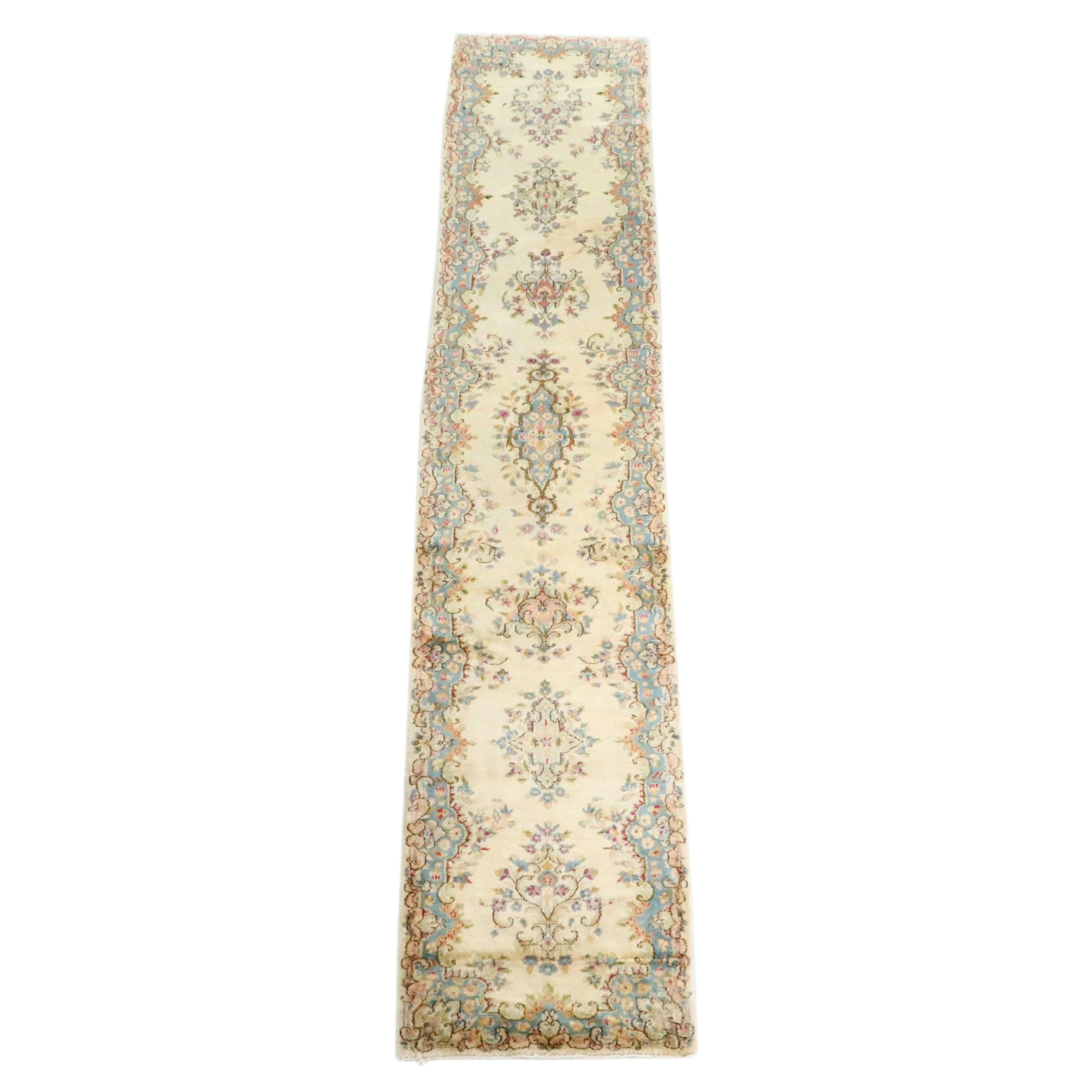 2'7 x 13'3 Hand-Knotted Turkish Oushak Style Carpet Runner
