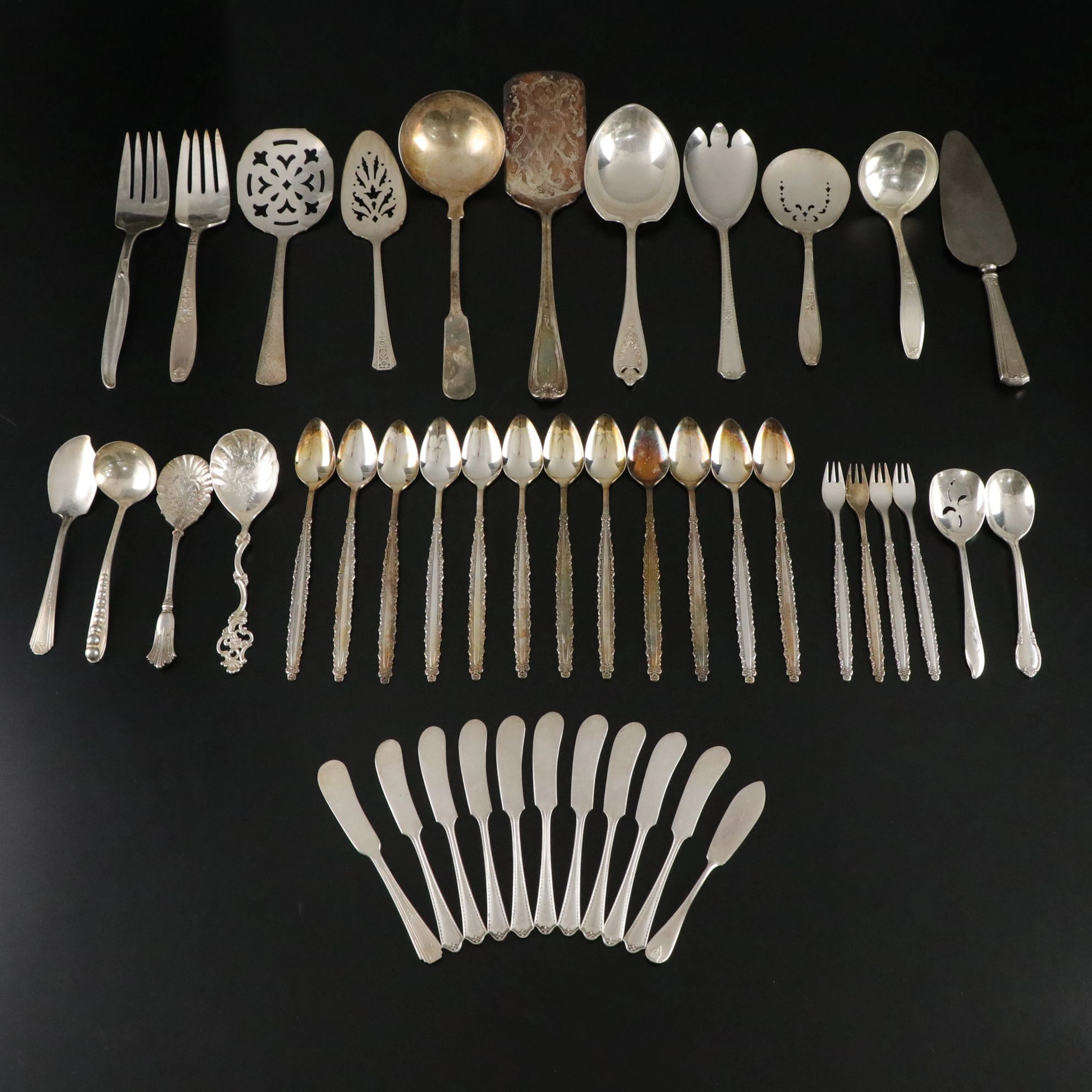 Oneida, Wm. Rogers, Bailey, Banks & Biddle and More Silver Plate Utensils