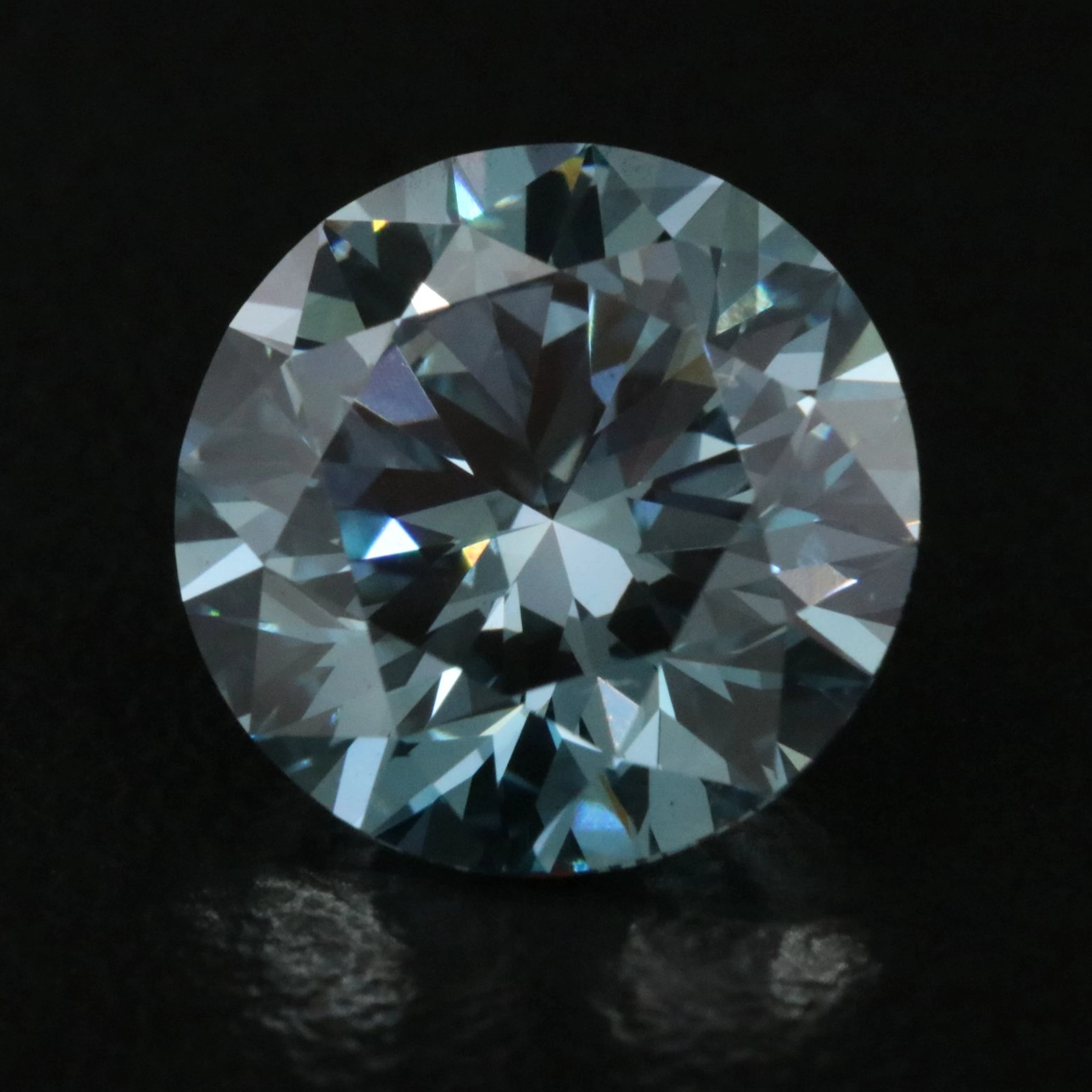 Loose 3.01 CT Lab Grown Fancy Vivid Blue Diamond with IGI Report