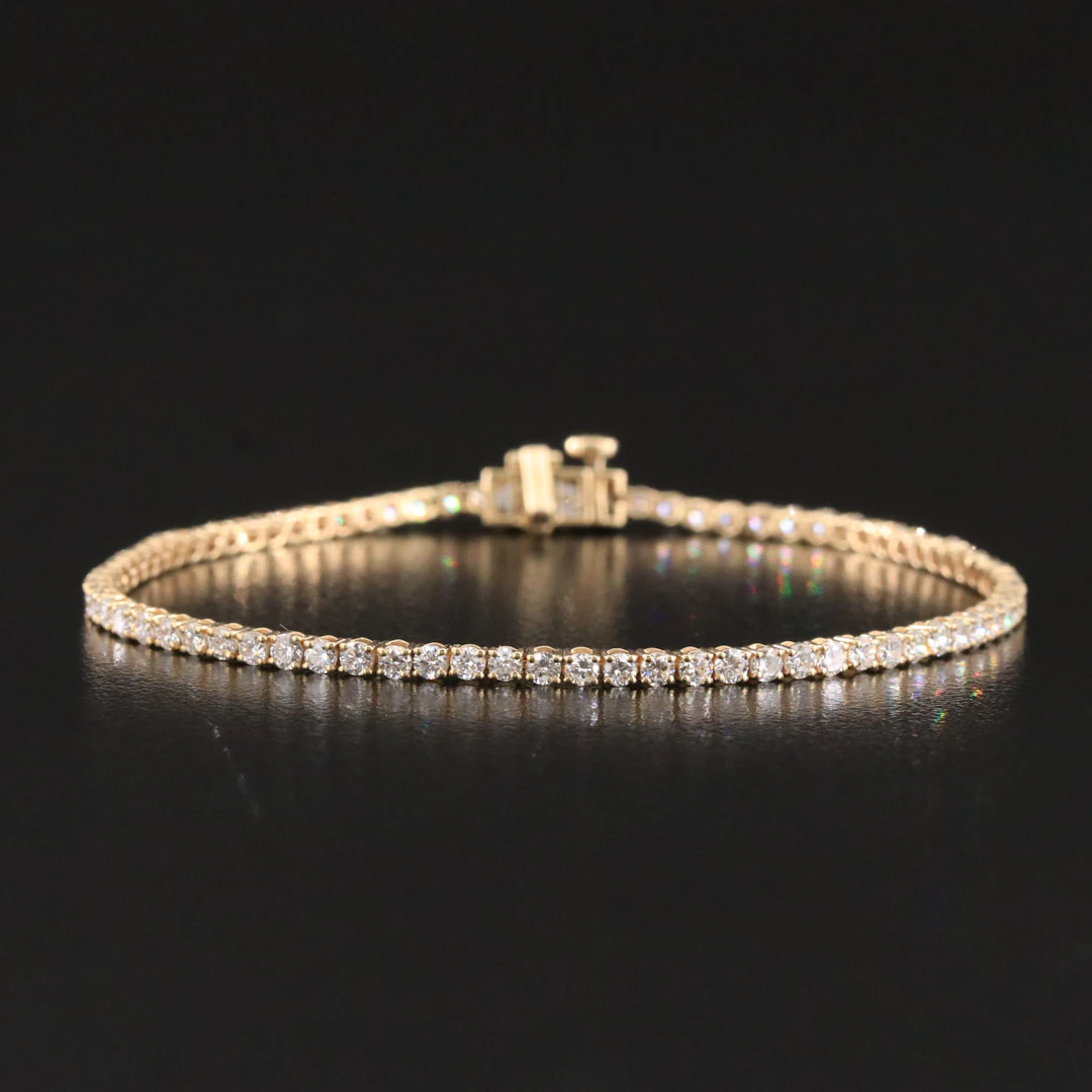 14K 2.97 CTW Lab Grown Diamond Line Bracelet