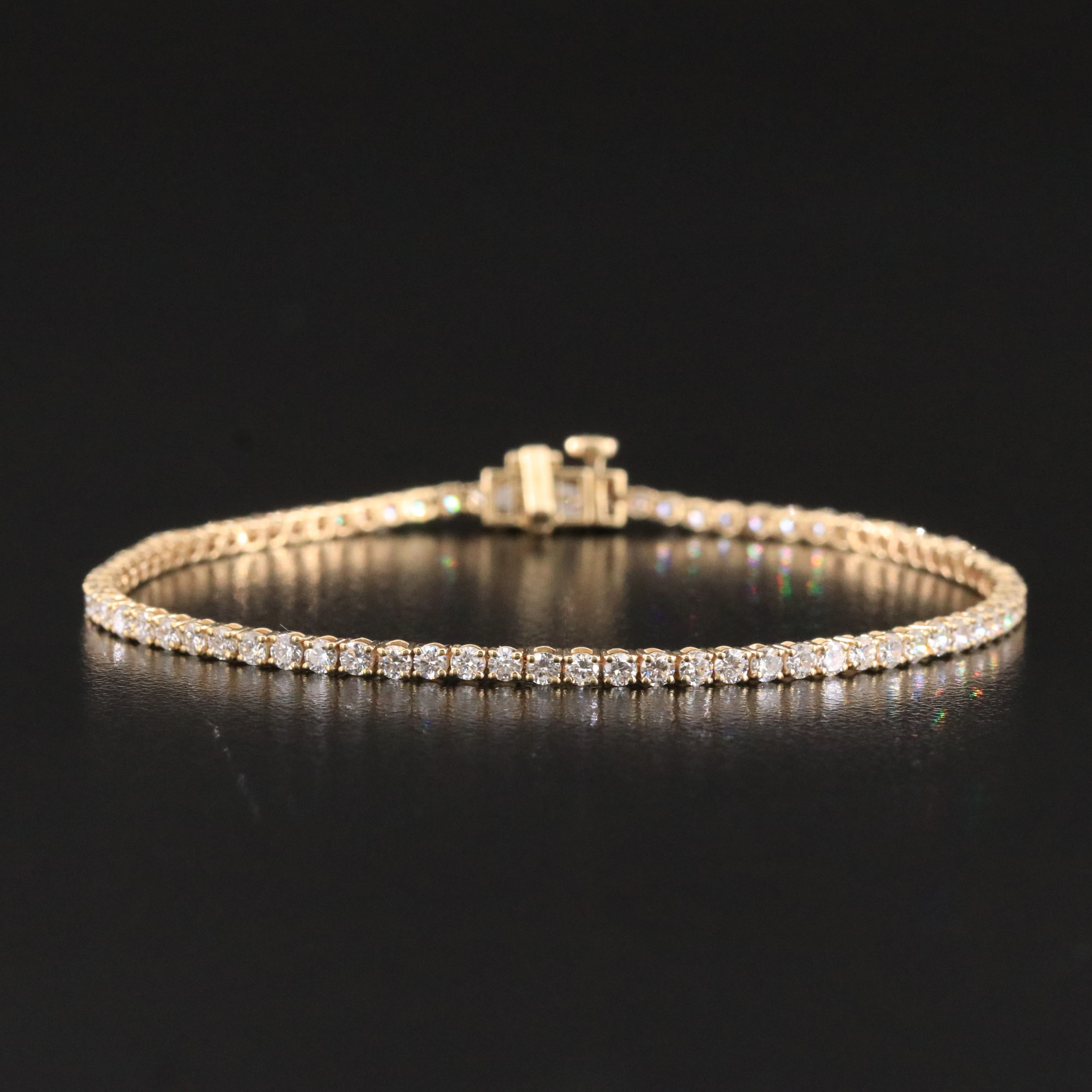 14K 2.97 CTW Lab Grown Diamond Line Bracelet