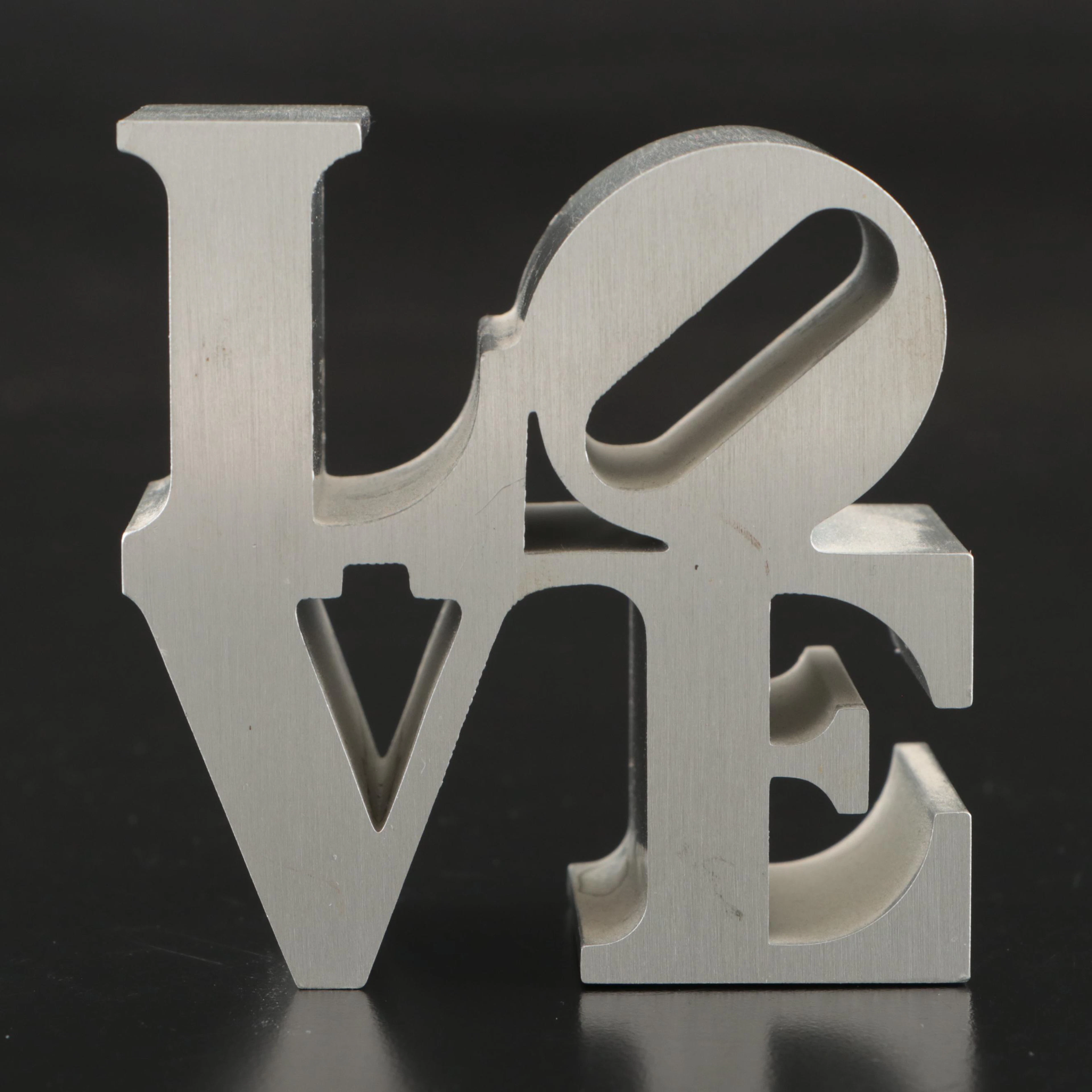 After Robert Indiana "Love" Sculpture Paperweight
