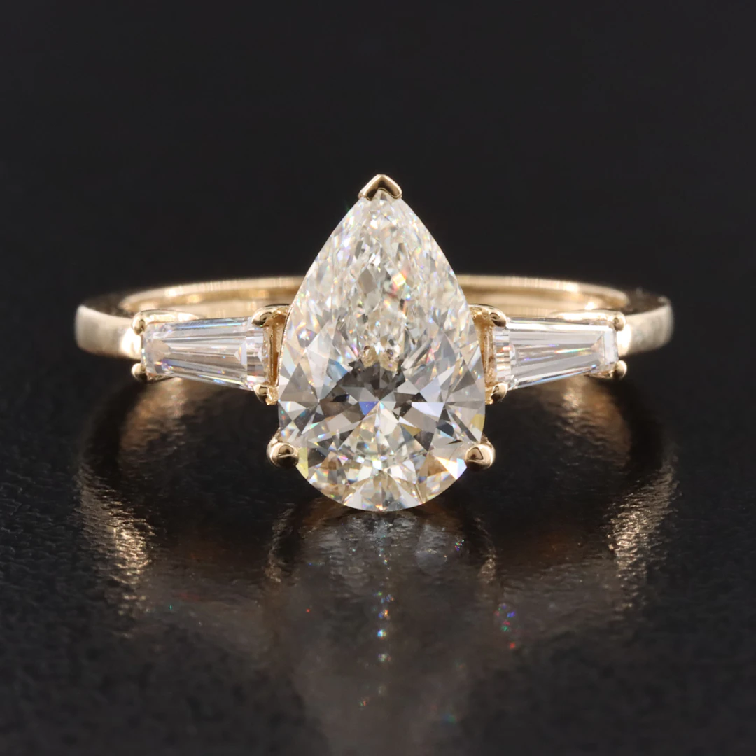 14K 1.98 CTW Lab Grown Diamond Ring with IGI Report