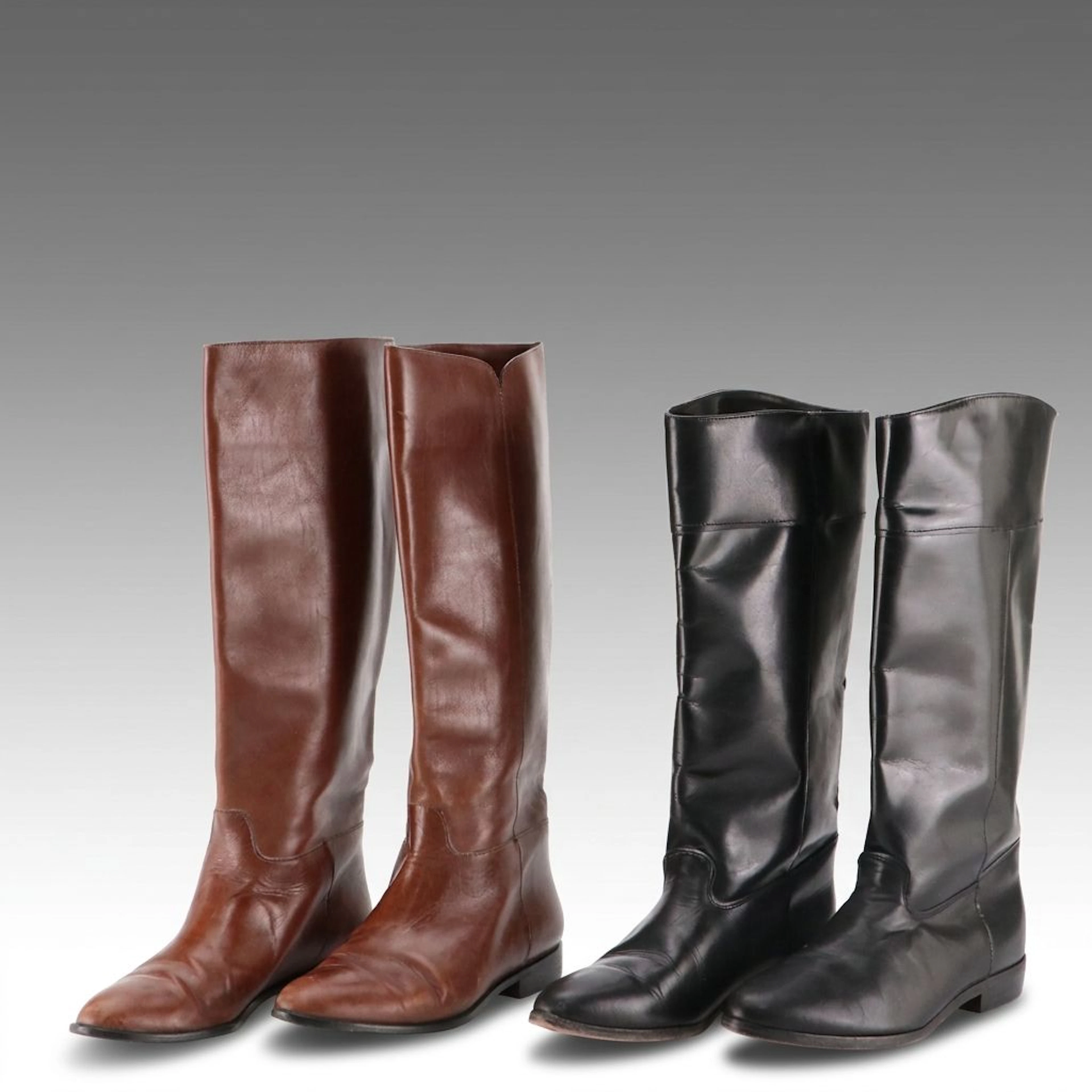 Acme and Talbots Equestrian Style Boots in Leather, Vintage