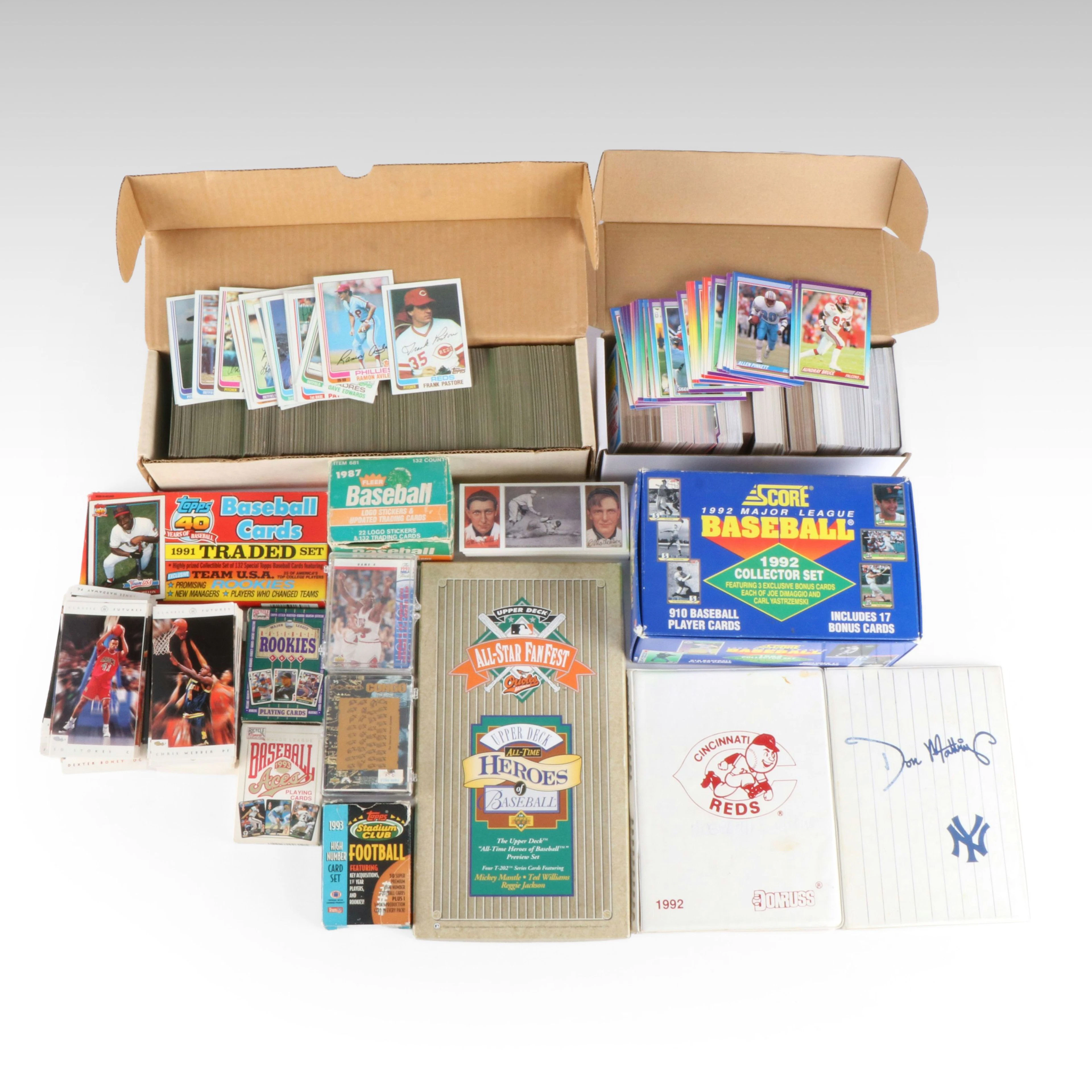 1982 Topps Baseball Card Set and Many Other Sports Cards