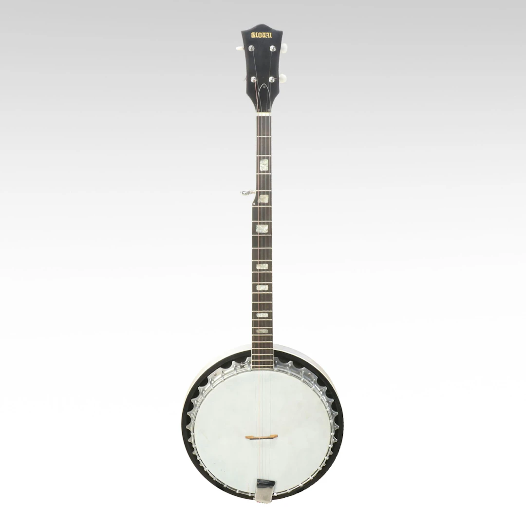 Global Mother-of-Pearl Inlaid Five-String Banjo