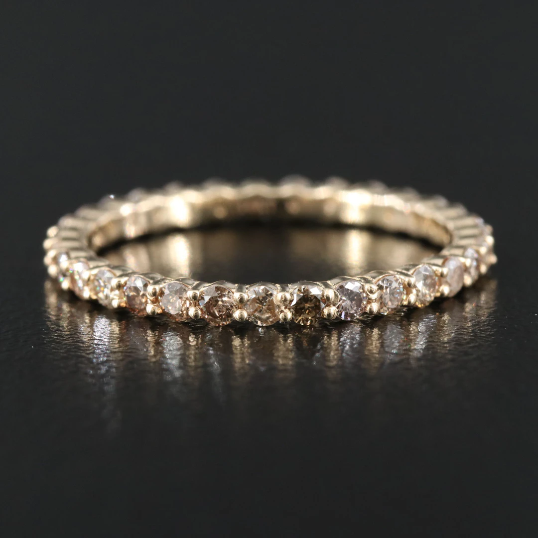 14K 0.73 CTW Diamond Eternity Band