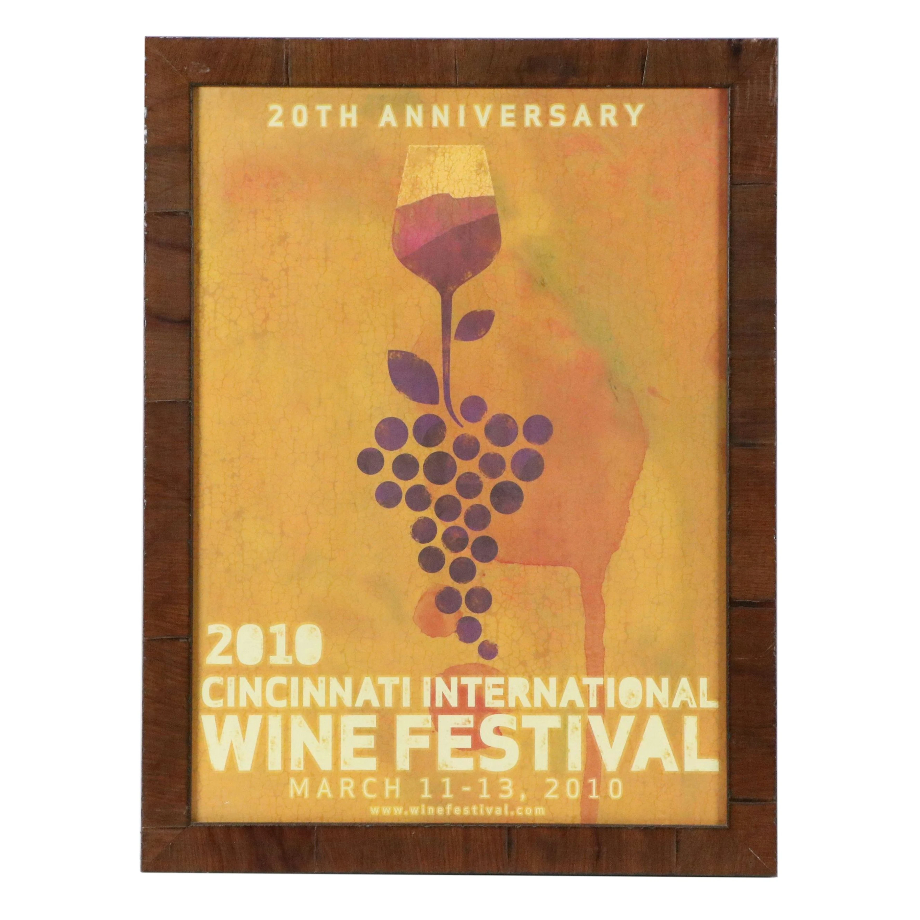 "Cincinnati International Wine Festival" Offset Lithograph Poster, 2010