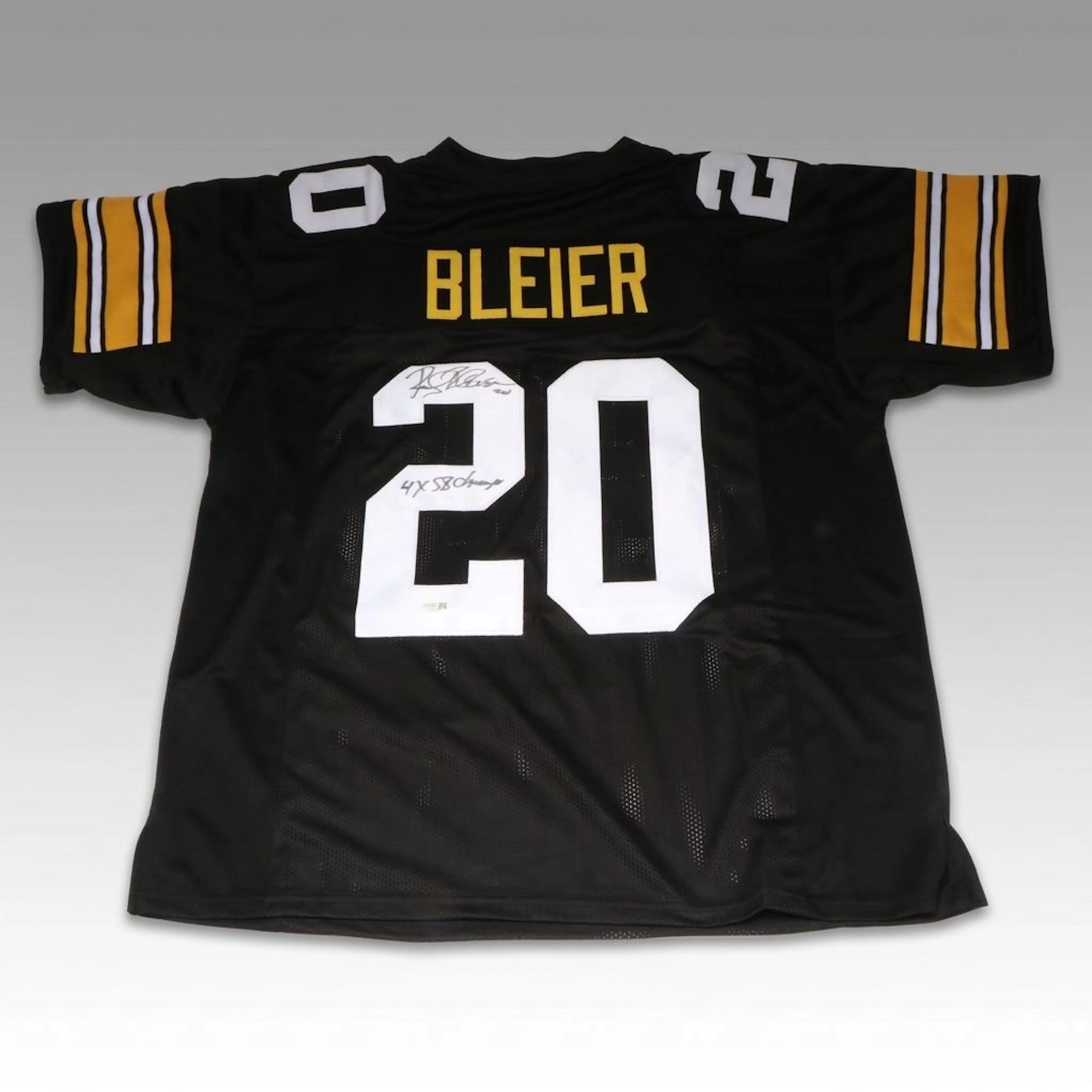 Rocky Bleier Signed "4x SB Champs" Pittsburgh Steelers Football Jersey, JSA