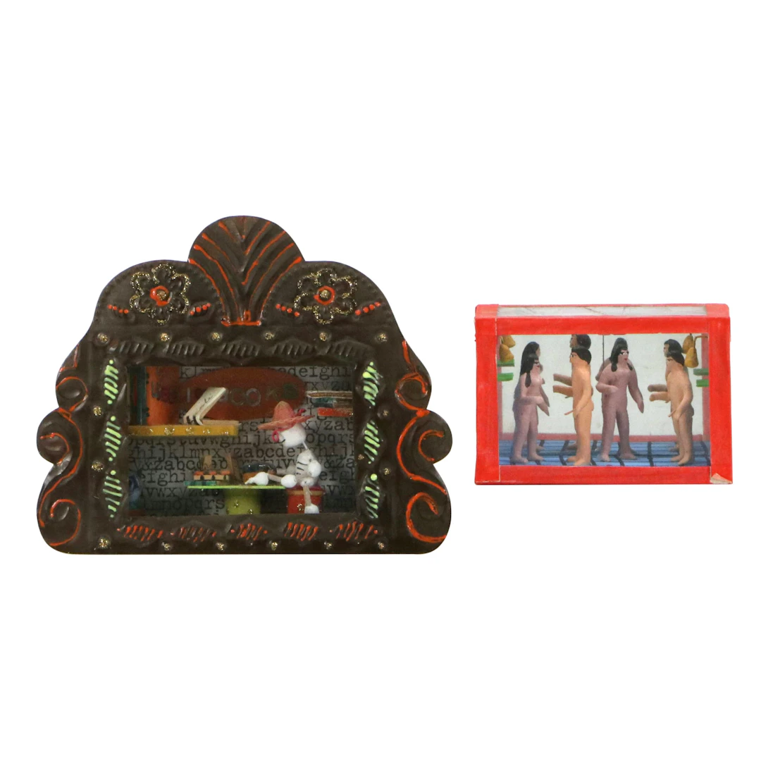 Mexican Folk Art Dioramas Including "Gourmet Nichos"