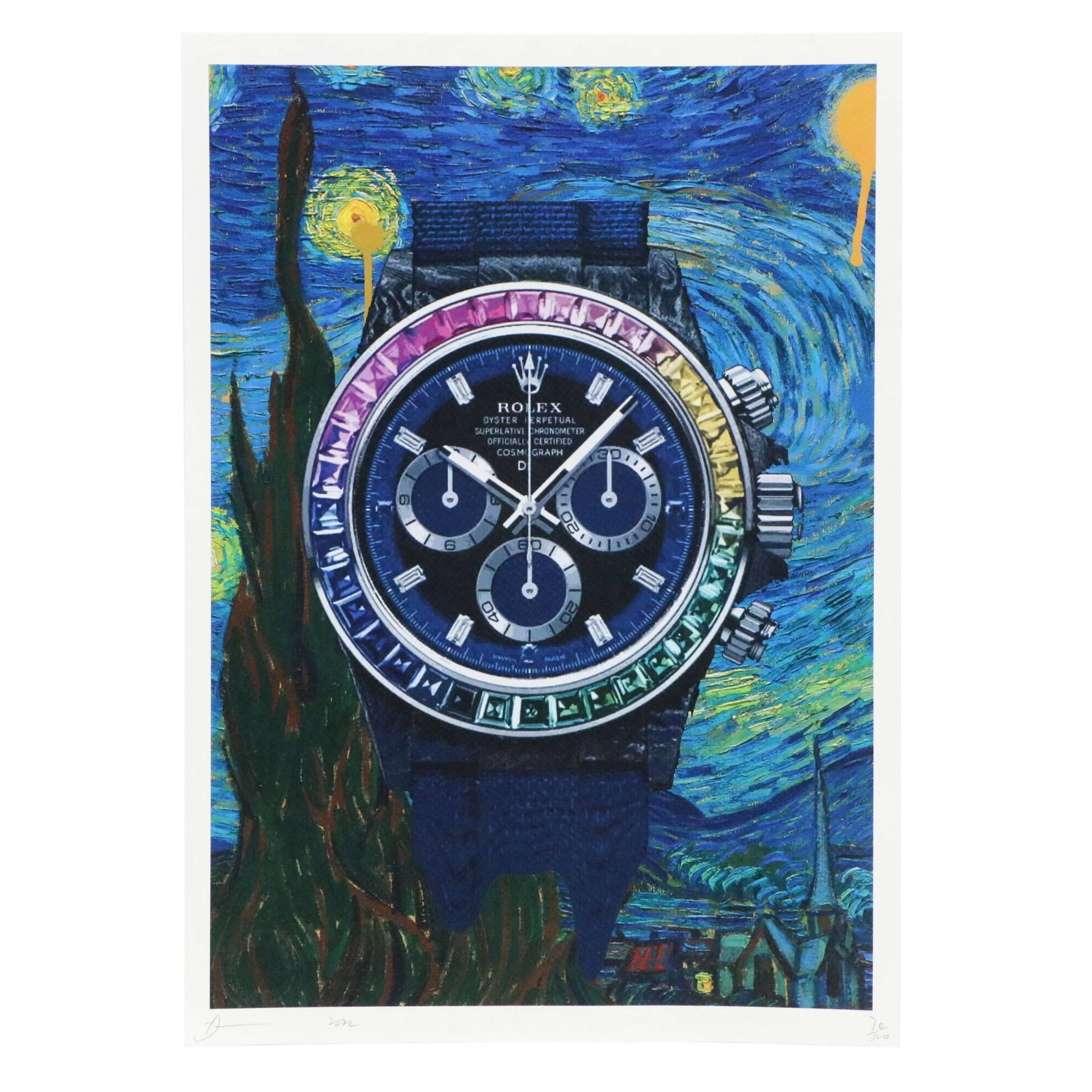 Death NYC Offset Lithograph Featuring Van Gogh x Rolex, 2022