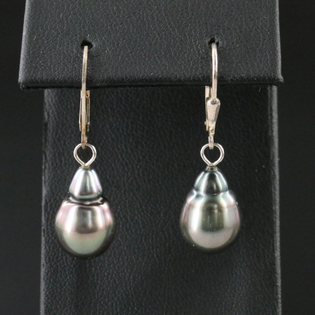 Sterling Pearl Drop Earrings