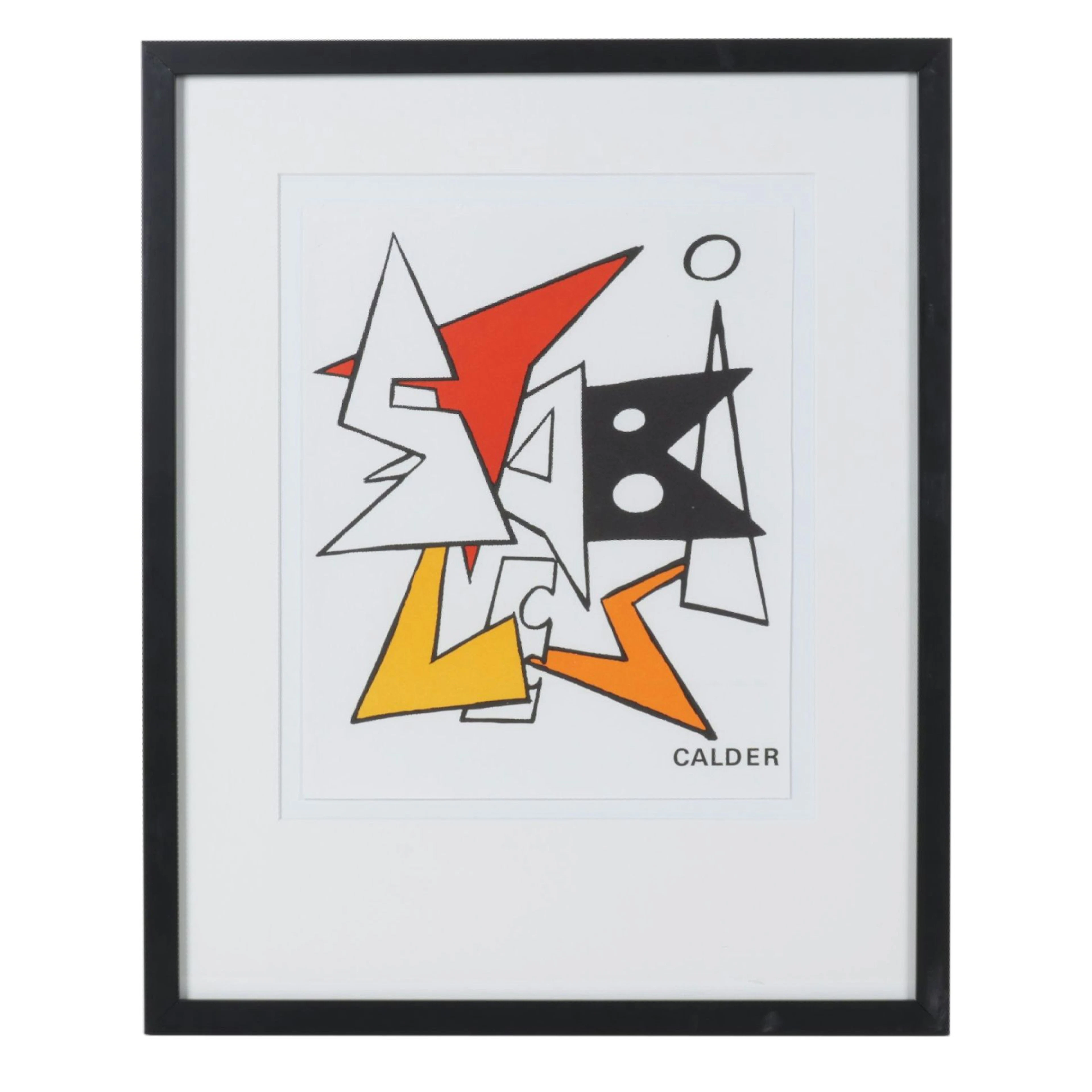 Alexander Calder Color Lithograph Cover for "Derrière le Miroir" no. 141, 1963
