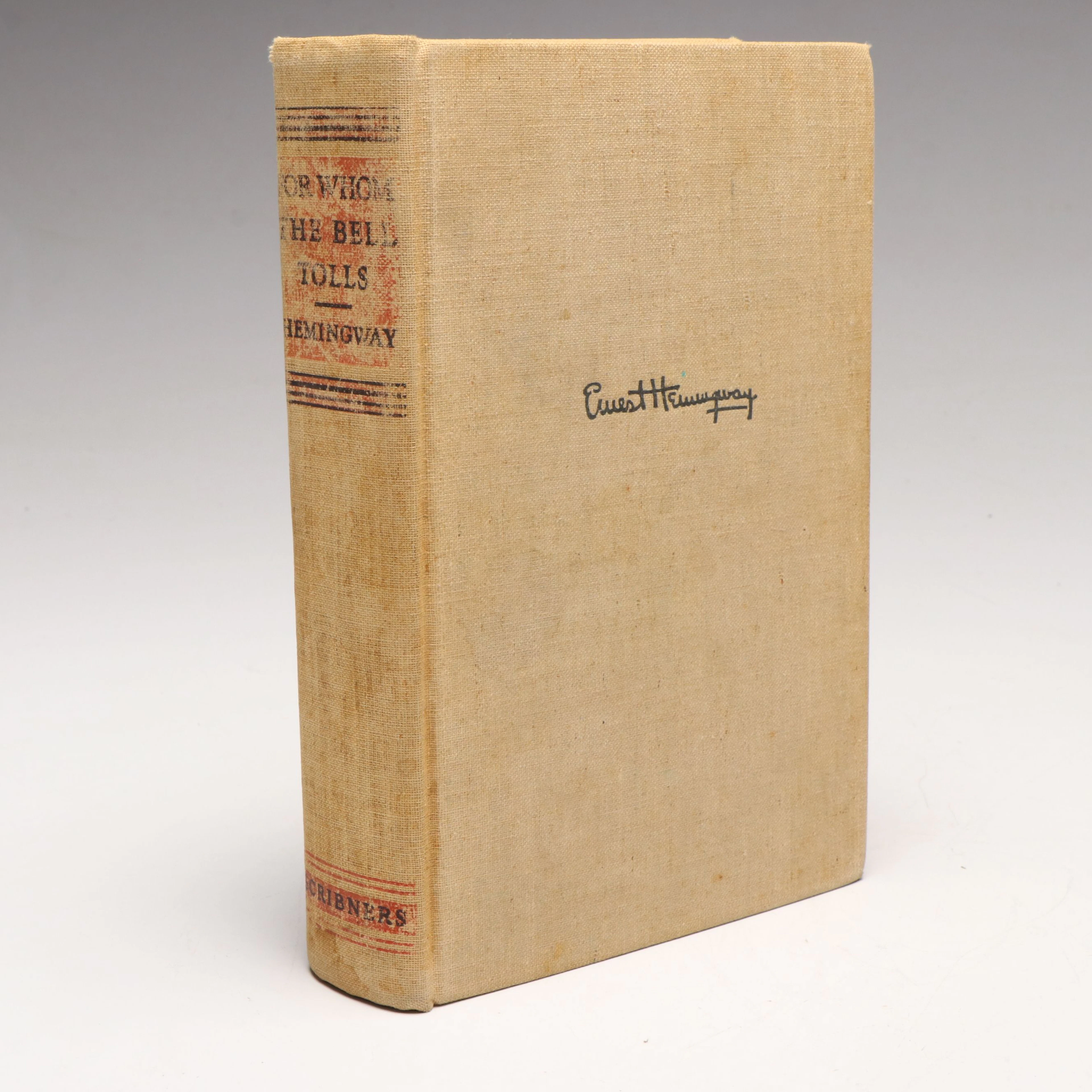 First Printing "For Whom the Bell Tolls" by Ernest Hemingway, 1940
