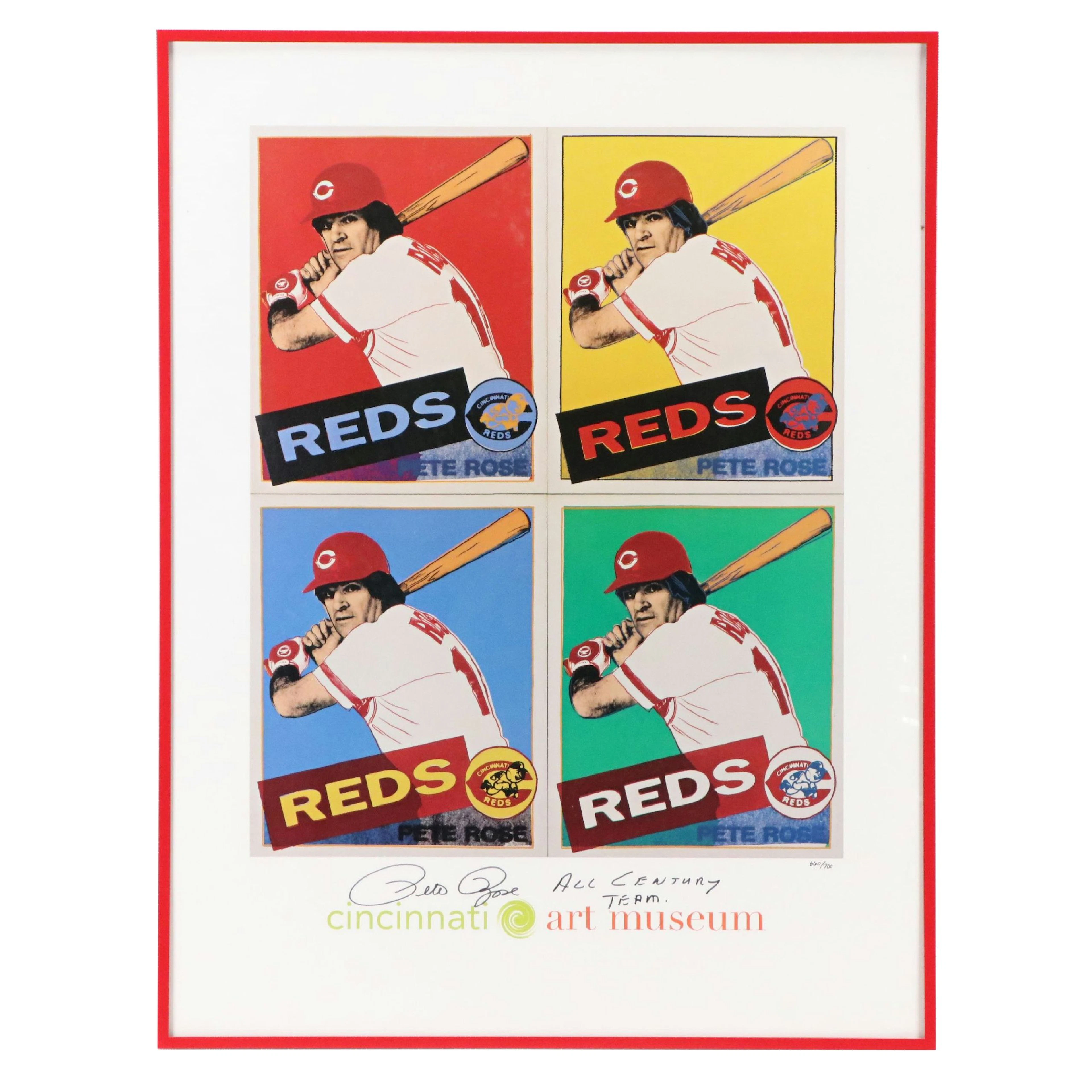 Cincinnati Art Musuem Giclée of Pete Rose After Andy Warhol, Late 20th Century