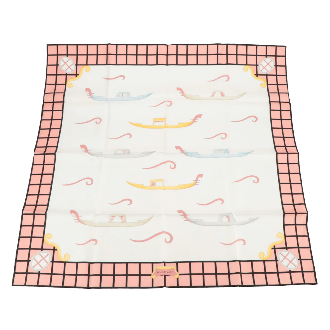 BVLGARI "Incontro Galeotto" Silk Twill Scarf in Packaging