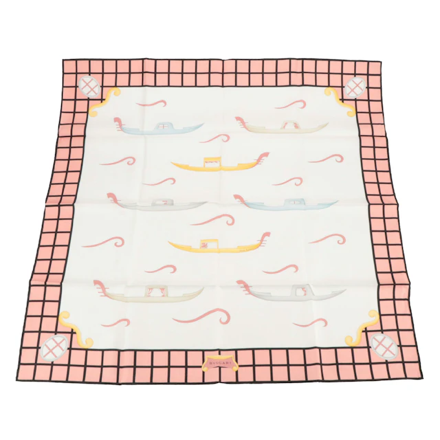 BVLGARI "Incontro Galeotto" Silk Twill Scarf in Packaging