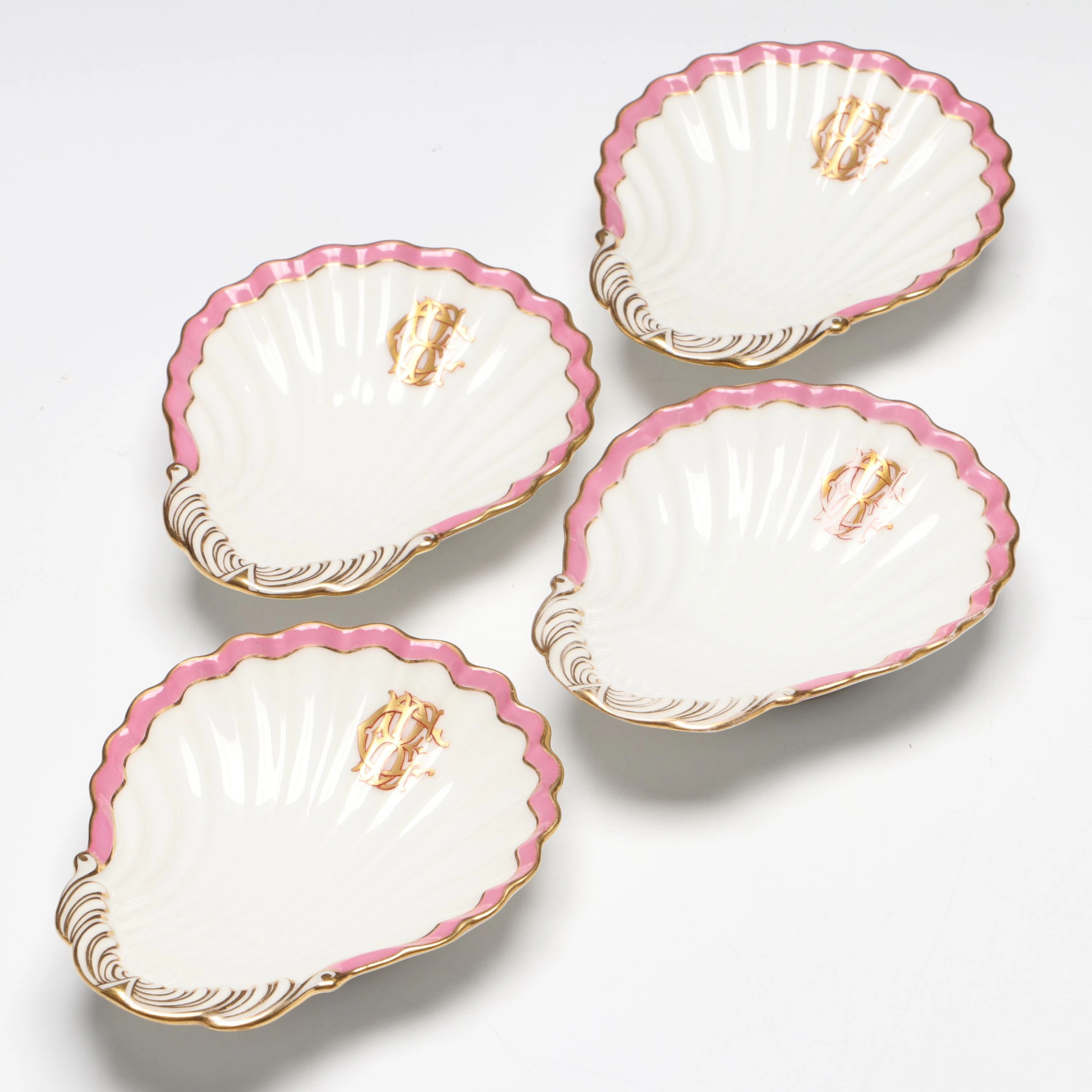 Jullien Fils Ainé Porcelain Oyster Plates, Mid-19th Century
