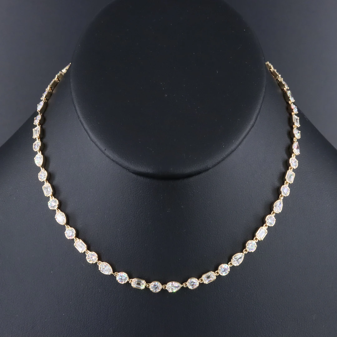 14K 10.00 CTW Lab Grown Diamond Necklace with IGI Report