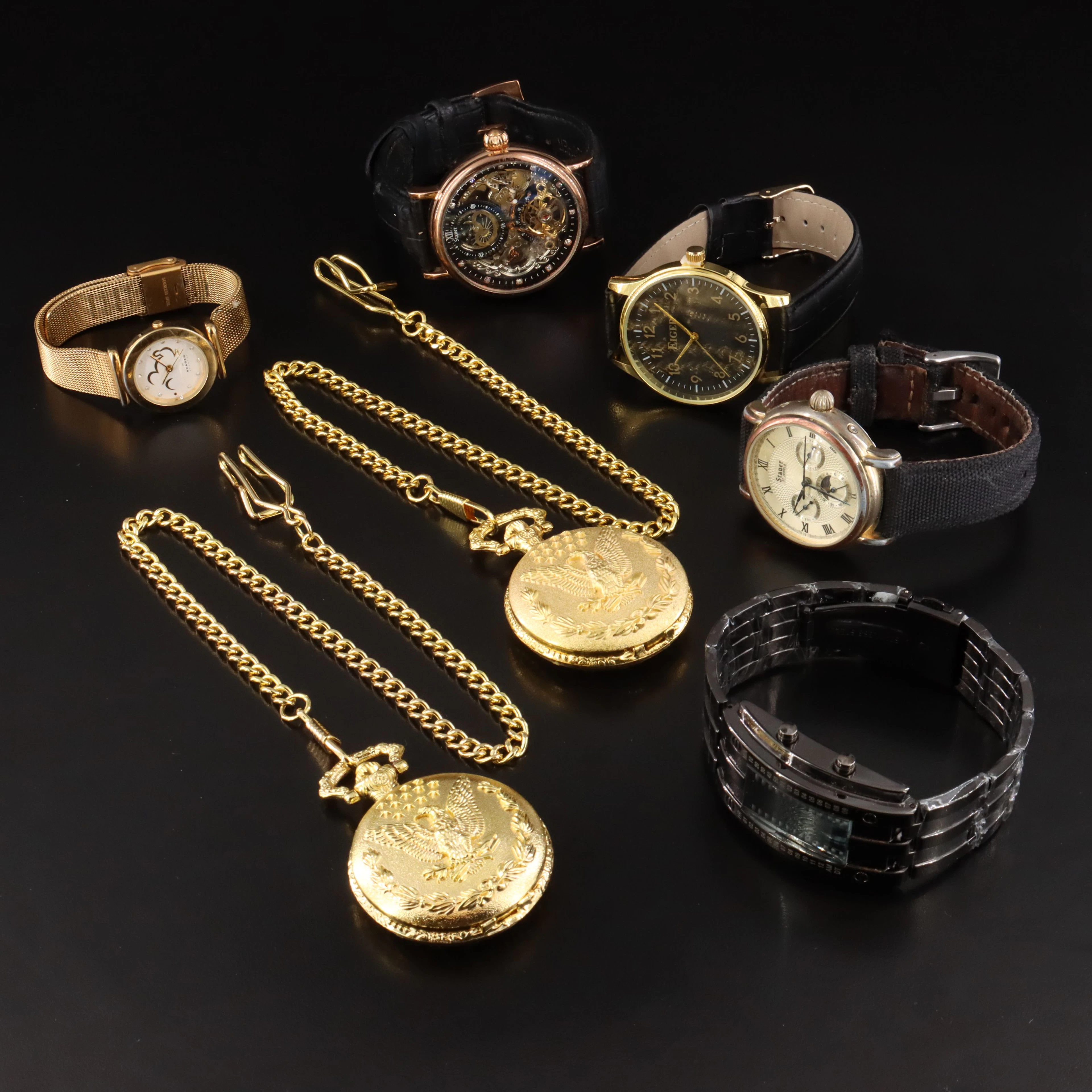 Quartz and Automatic Watch Collection Featuring Stauer Skeleton and Magnificat
