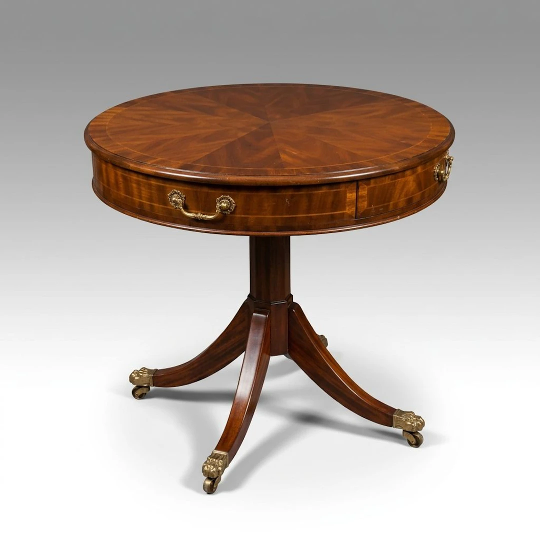 Maitland-Smith Regency Style Drum Accent Table