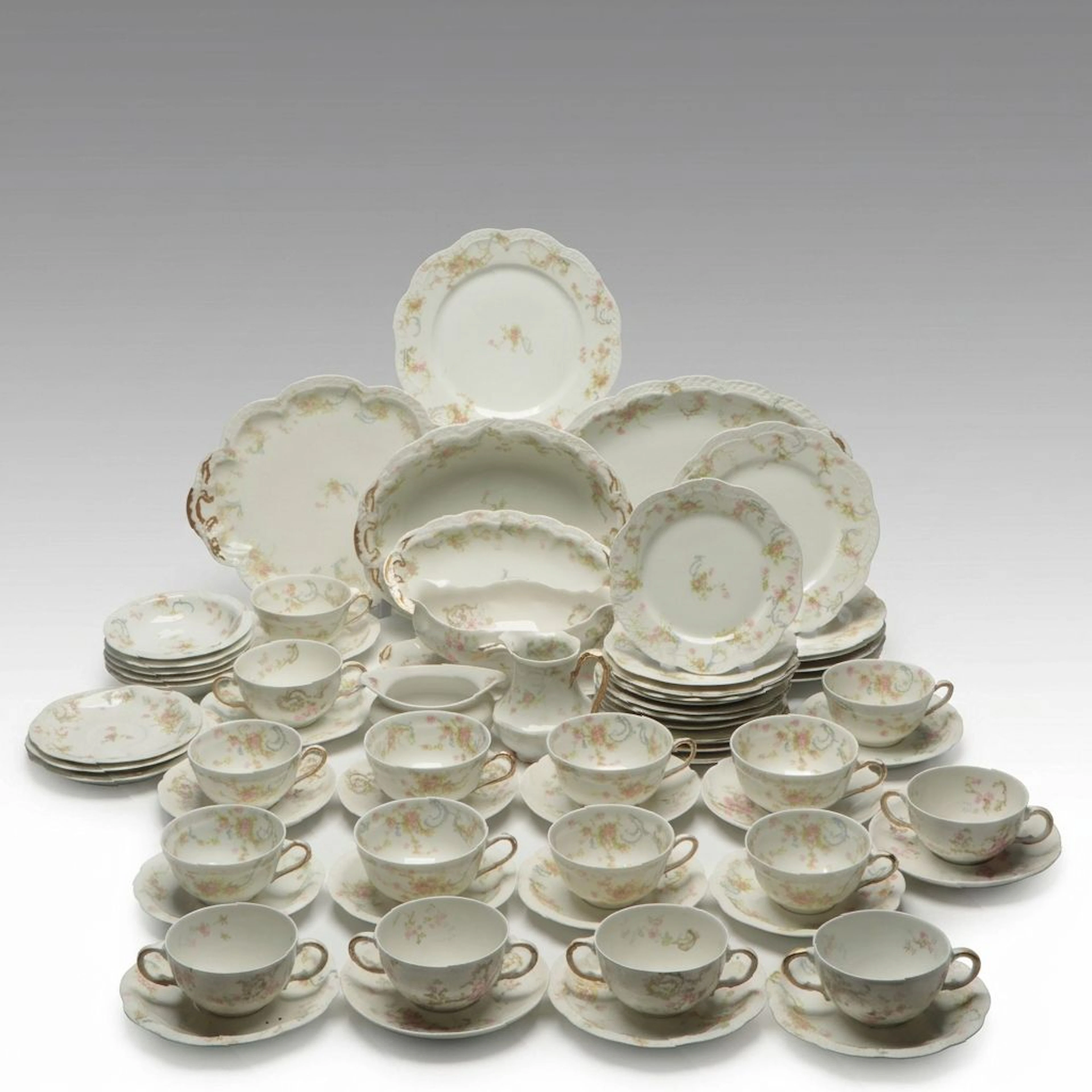 Haviland "The Princess" and Other Floral Porcelain Dinnerware and