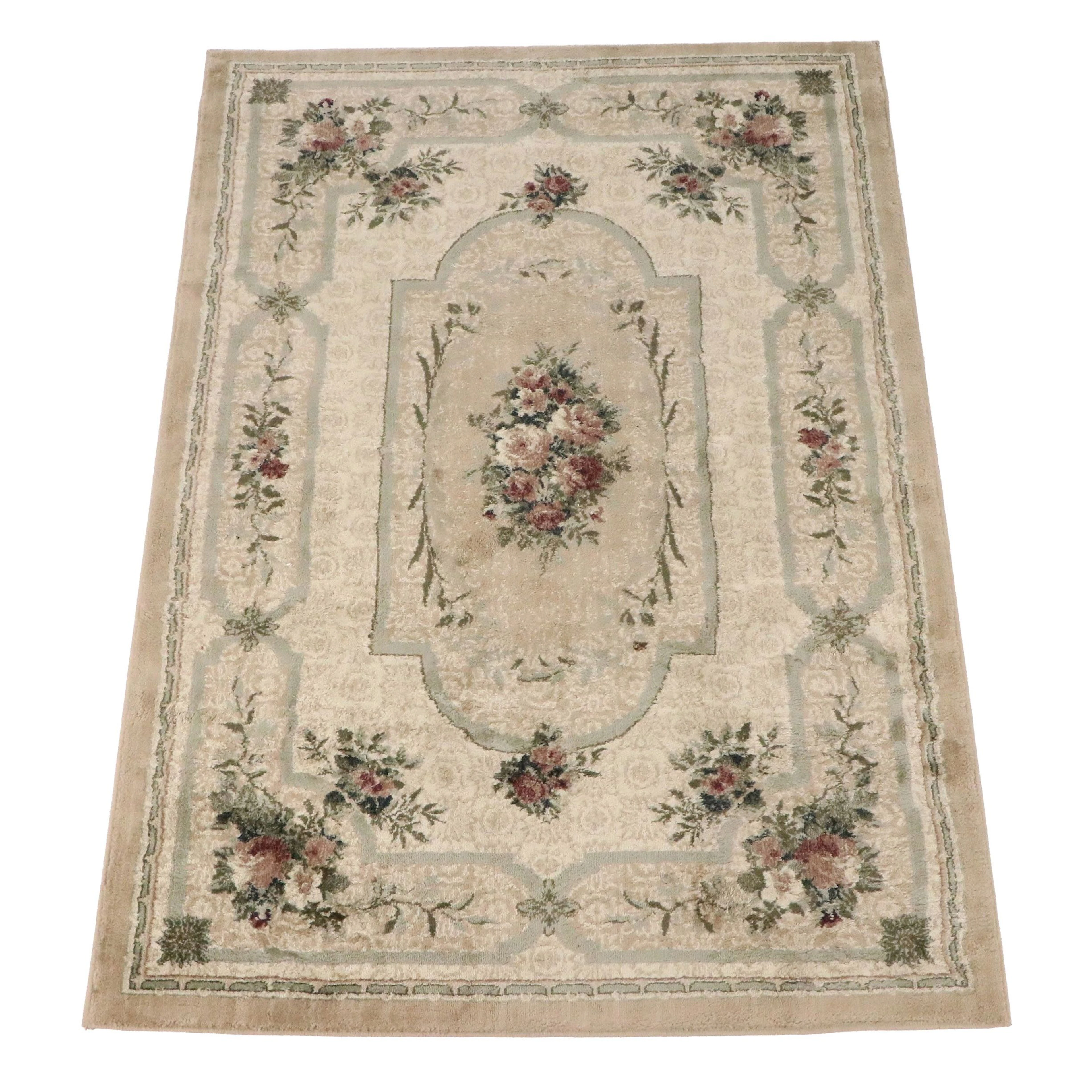5'3 x 7'10 Machine Made Ashley Aubusson Style Area Rug